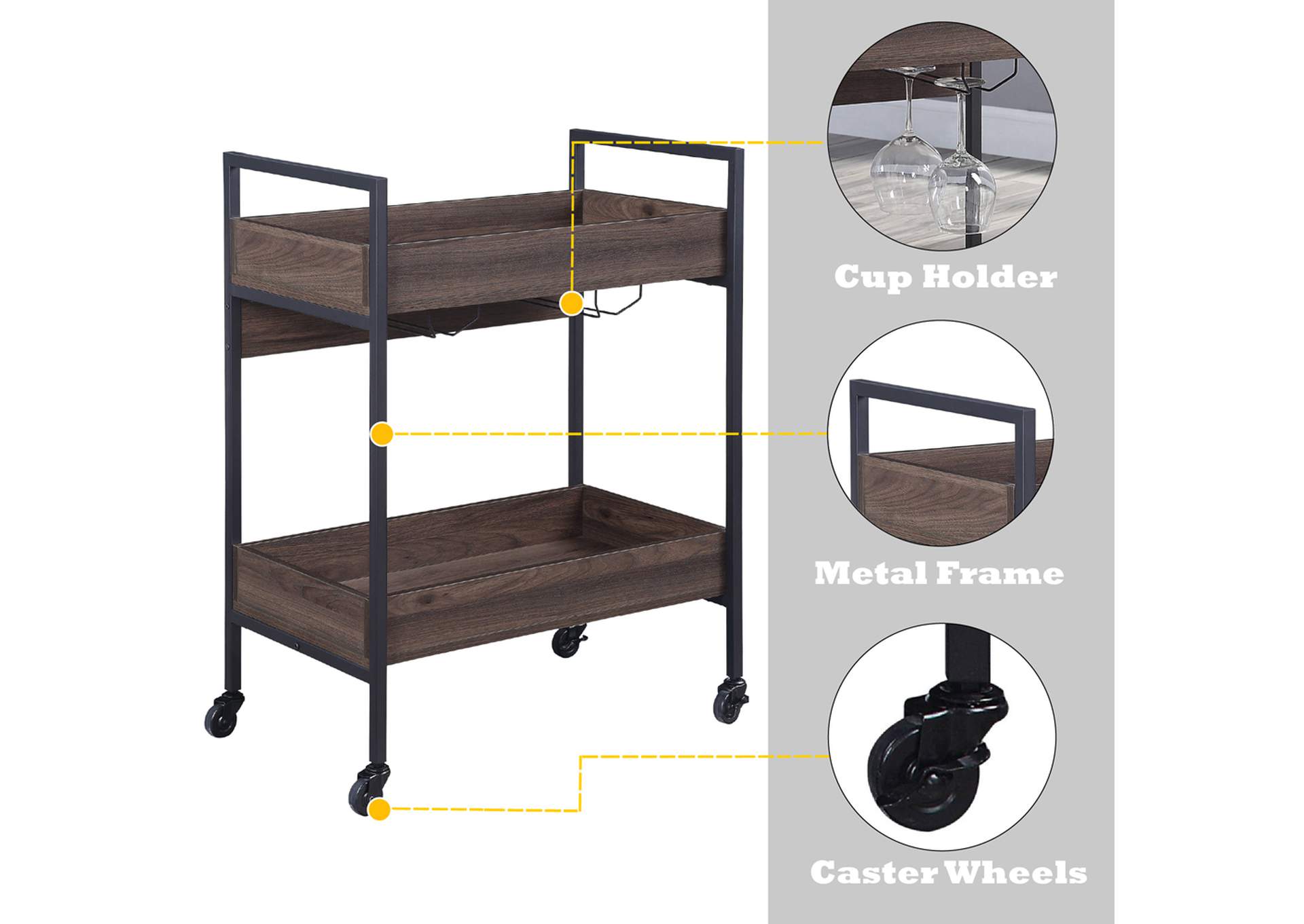 Jerrick Serving Cart image 9