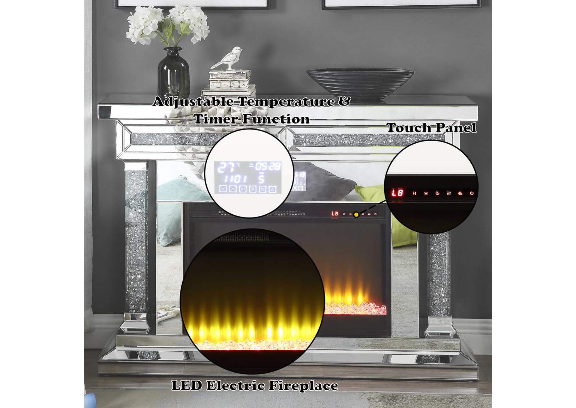 Noralie Fireplace with Bluetooth image 9