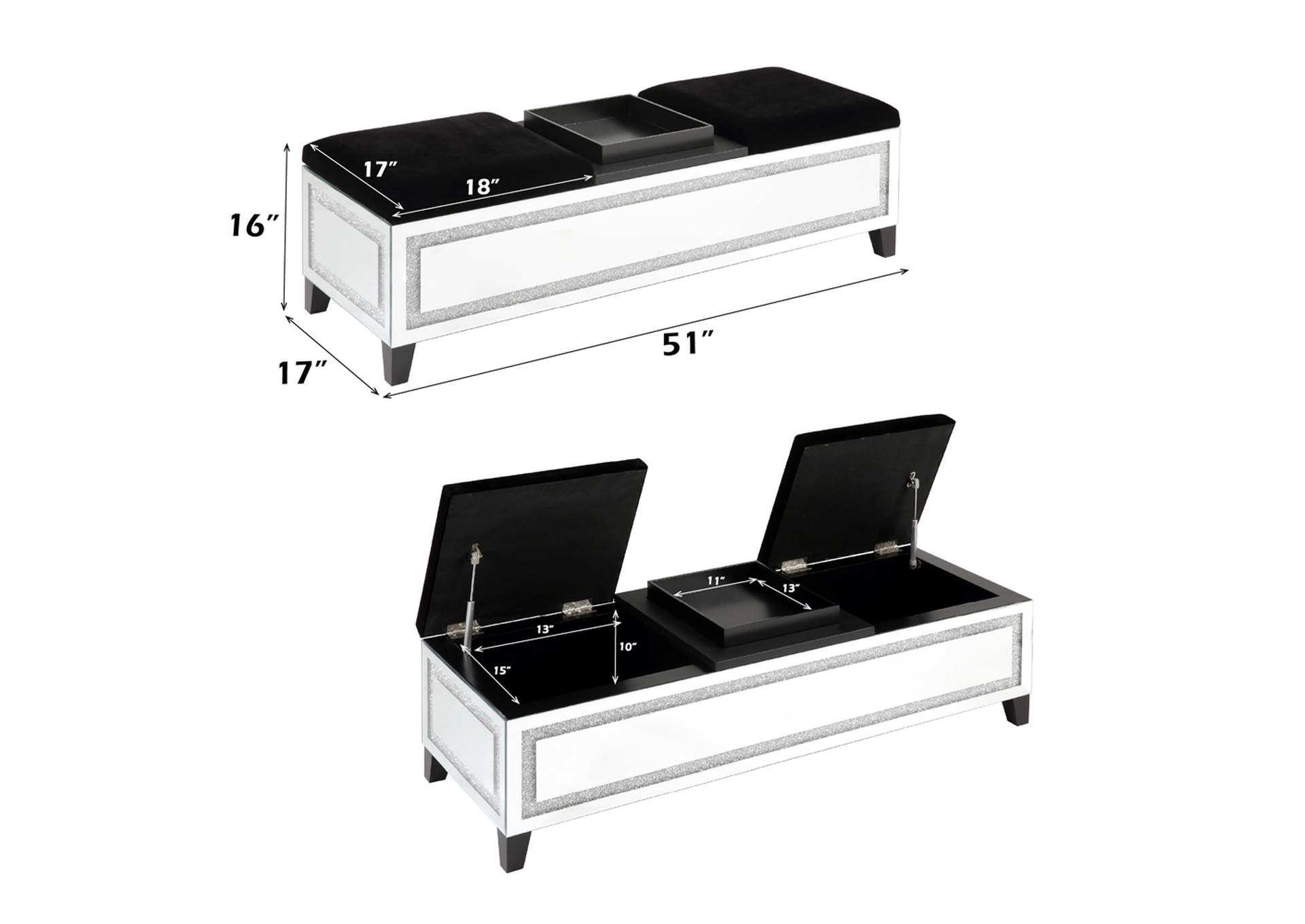 Noralie Bench with Storage image 4