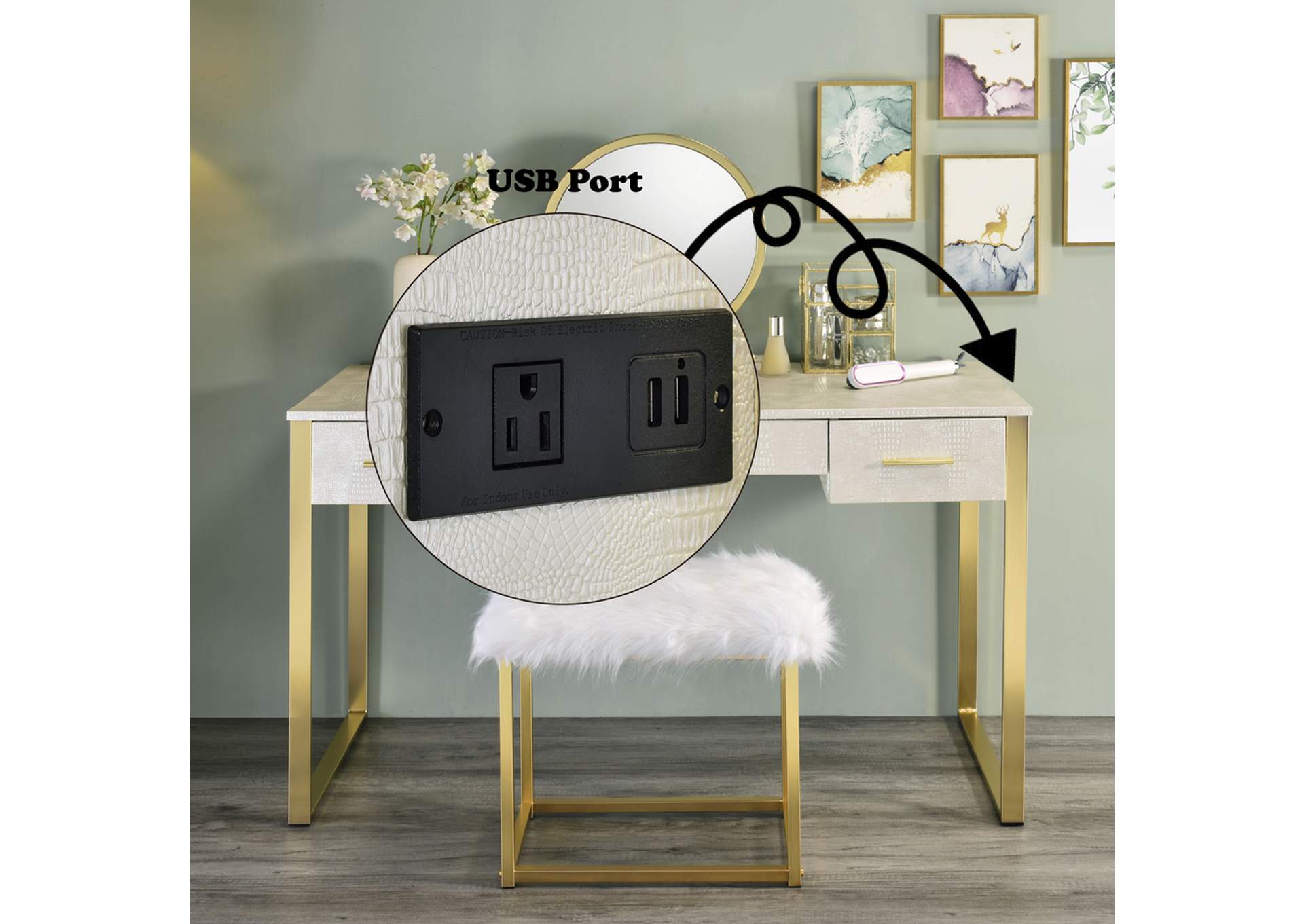 Myles Vanity Set with USB image 9