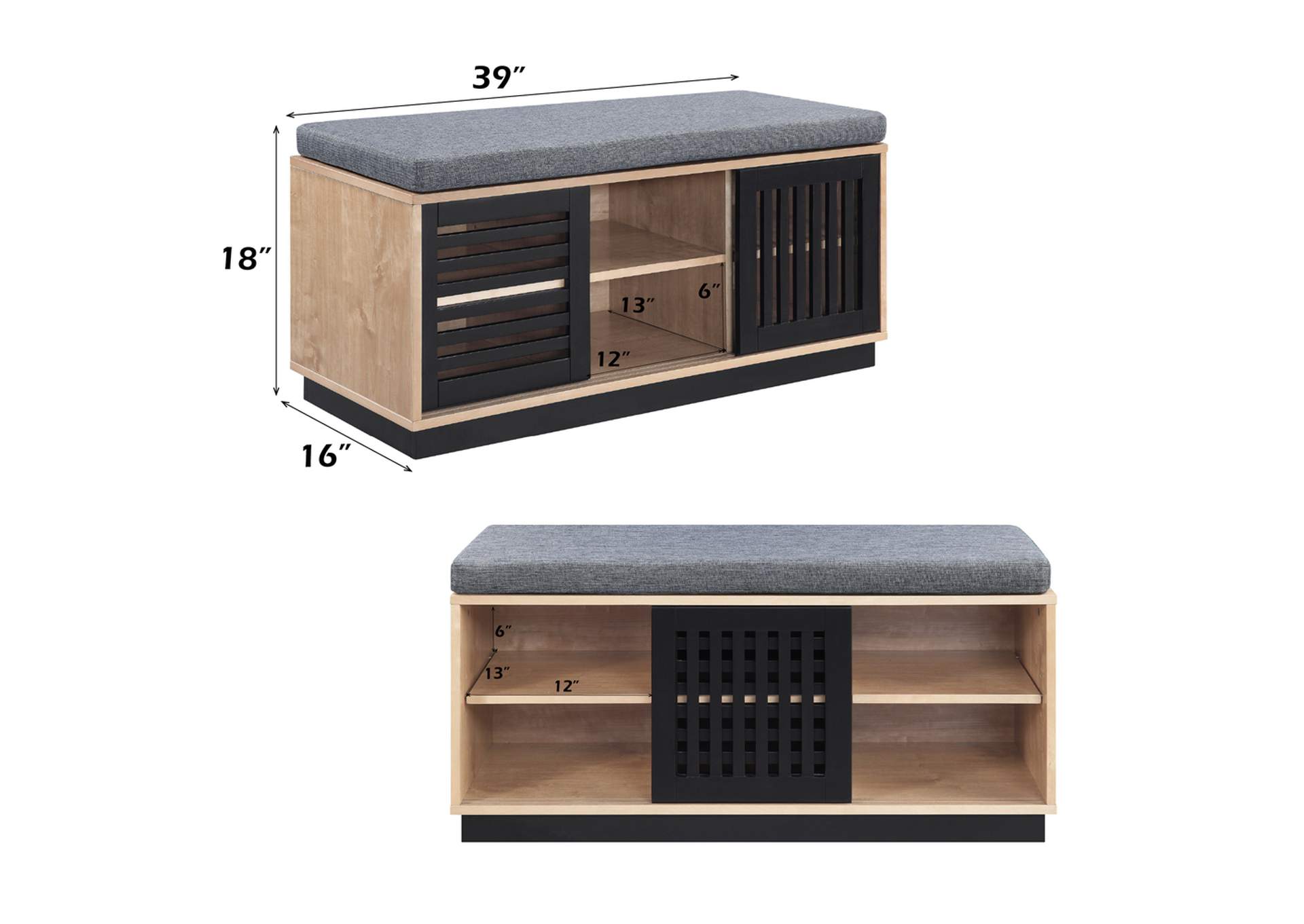 Gamaliel Bench with Storage image 7