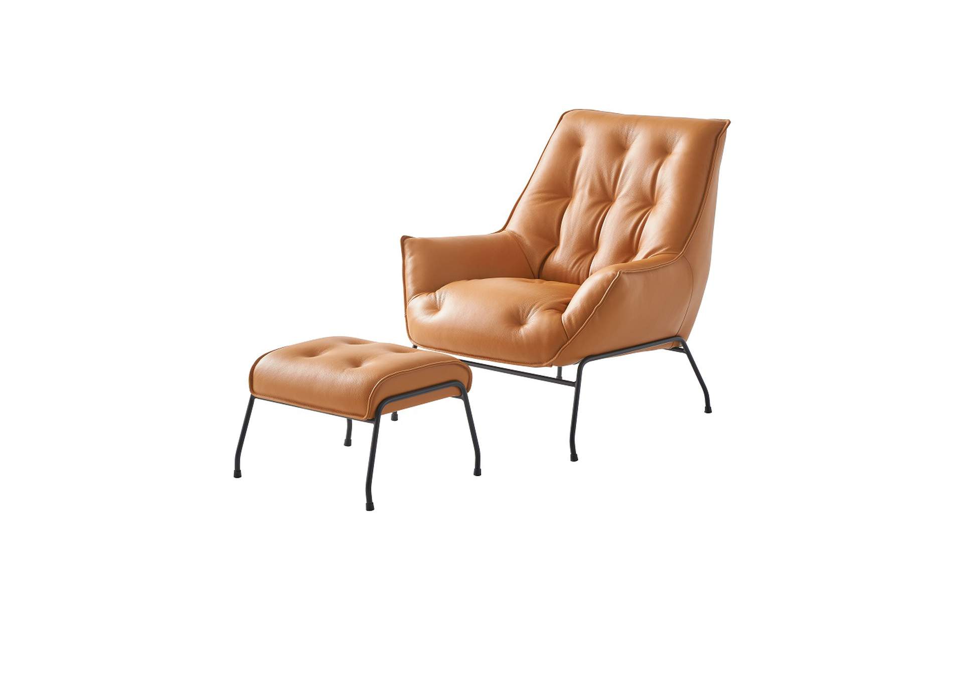 Zusa Accent Chair and Ottoman image 3