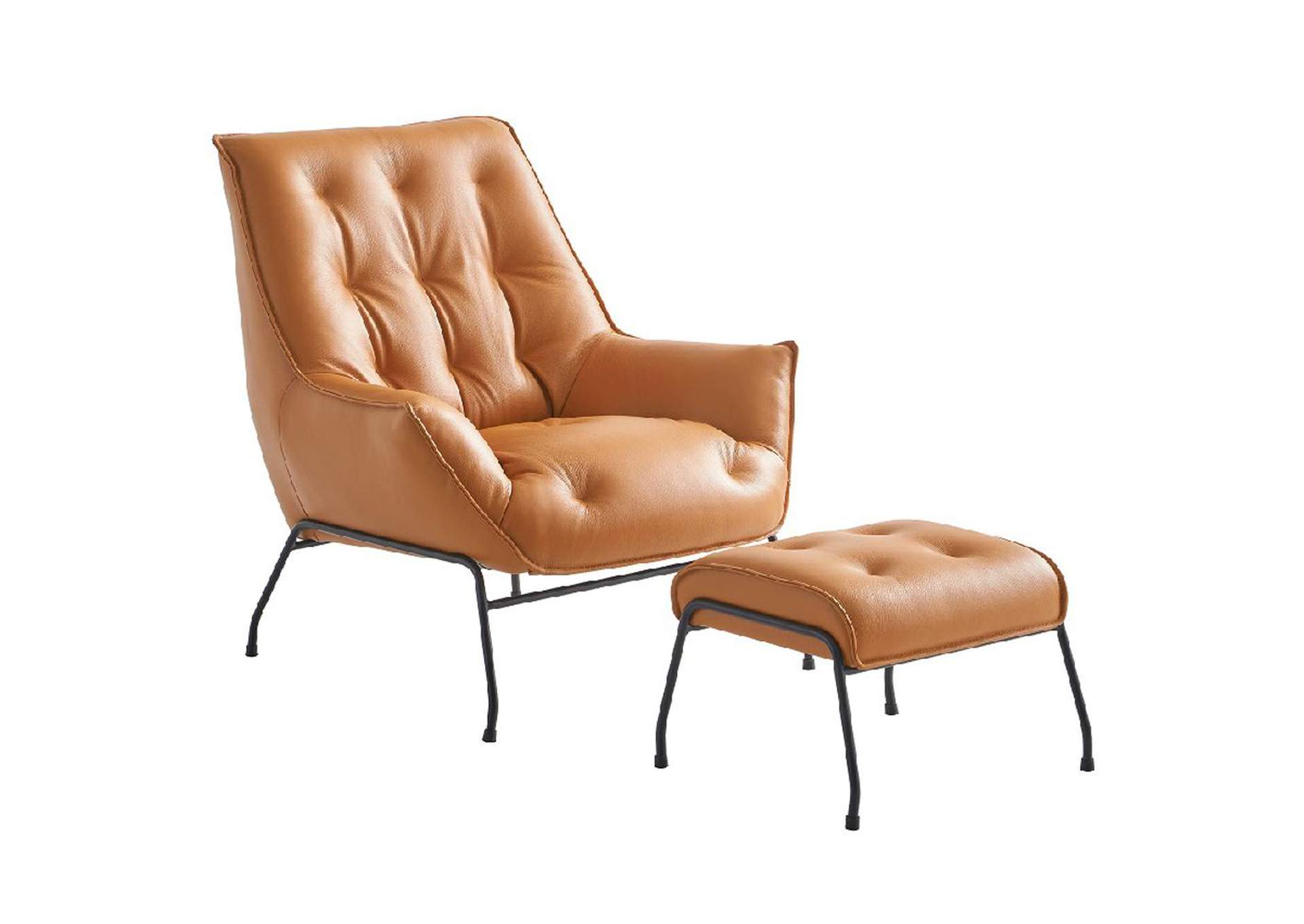 Zusa Accent Chair and Ottoman image 3