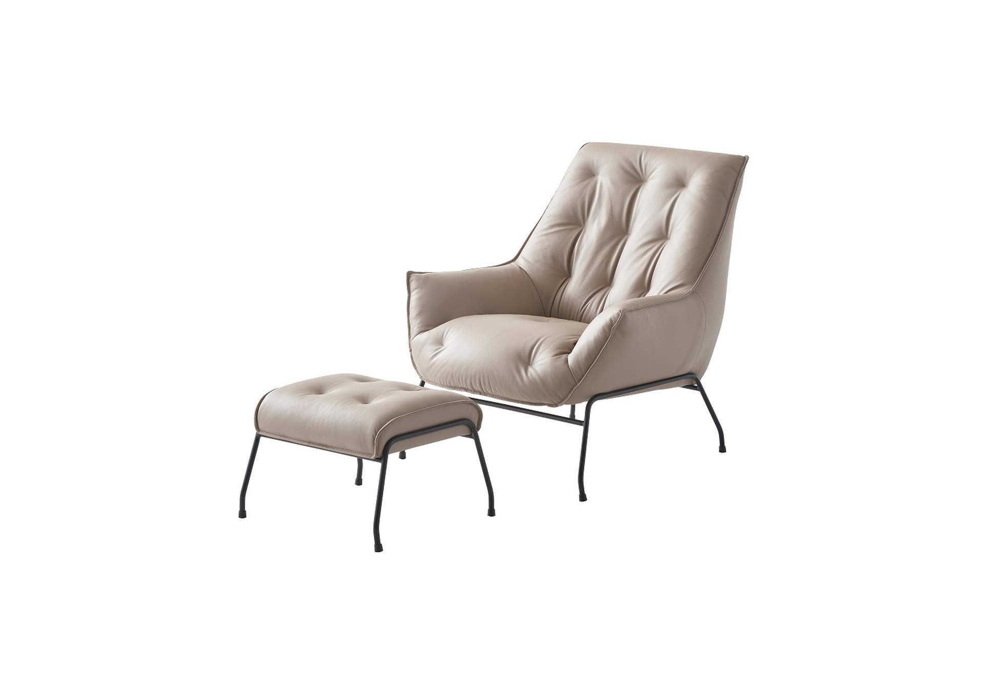 Zusa Accent Chair and Ottoman image 3
