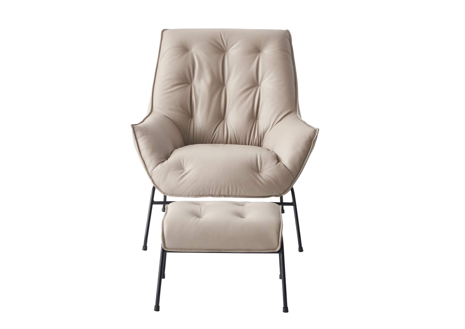 Zusa Accent Chair and Ottoman image 4