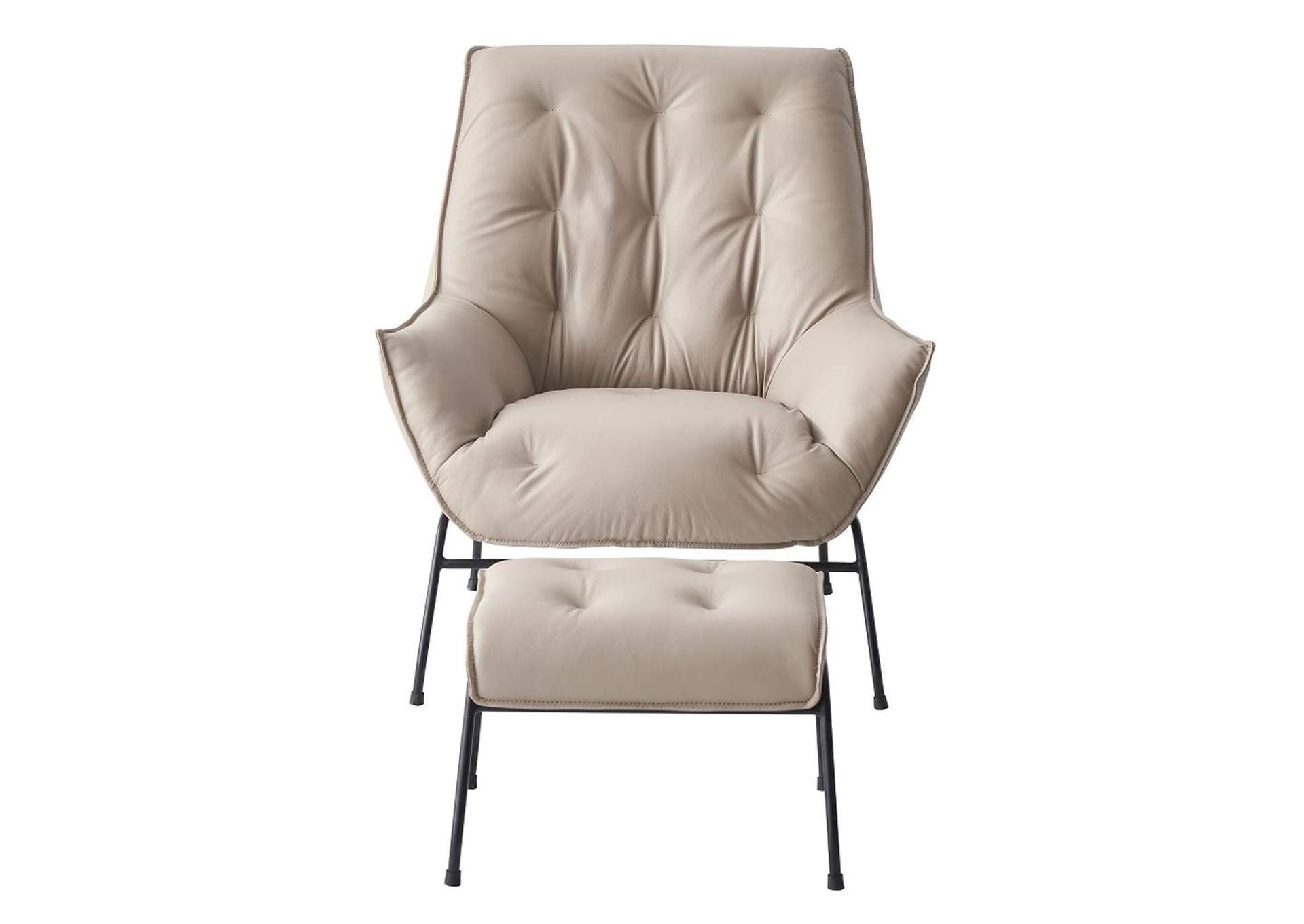 Zusa Accent Chair and Ottoman image 4