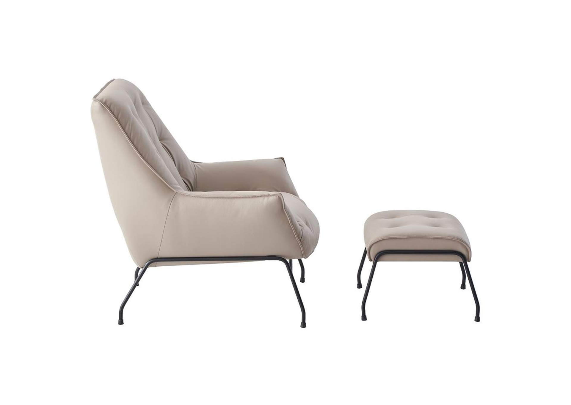 Zusa Accent Chair and Ottoman image 5
