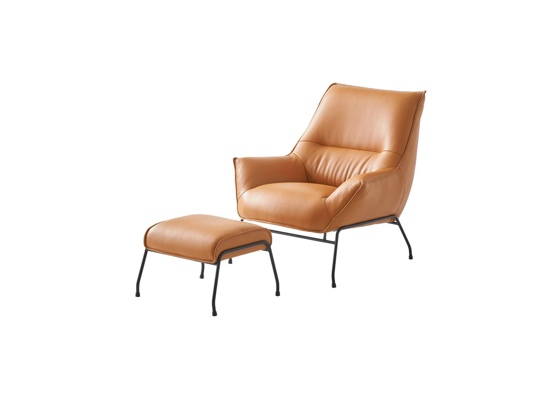 Jabel Accent Chair and Ottoman image 3