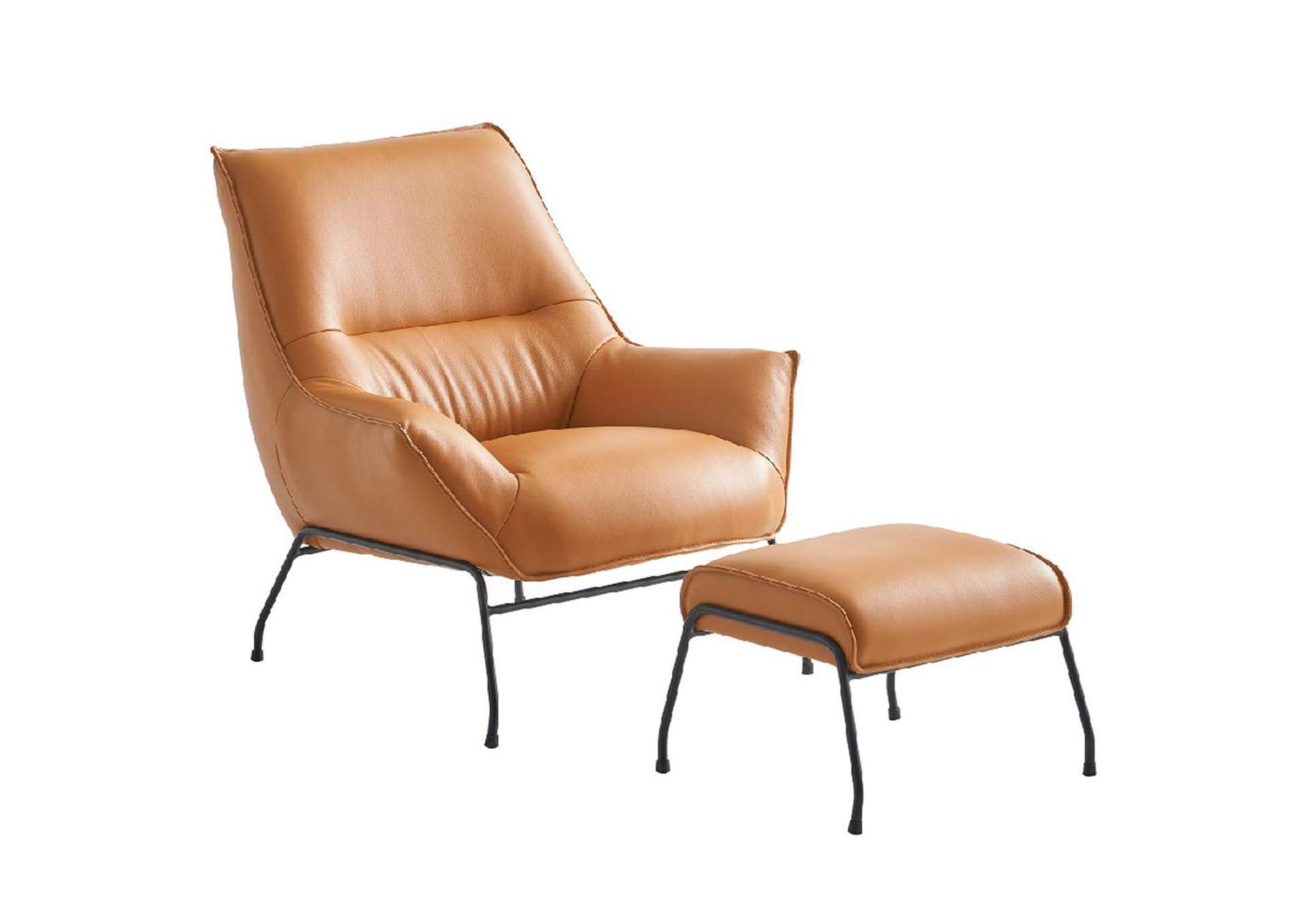 Jabel Accent Chair and Ottoman image 3