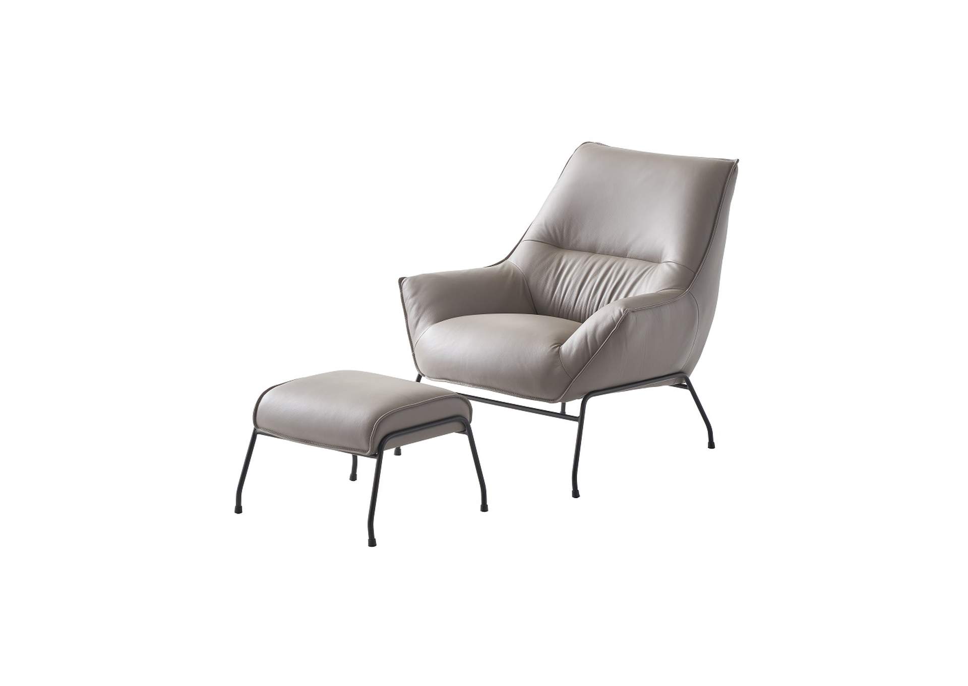 Jabel Accent Chair and Ottoman image 3