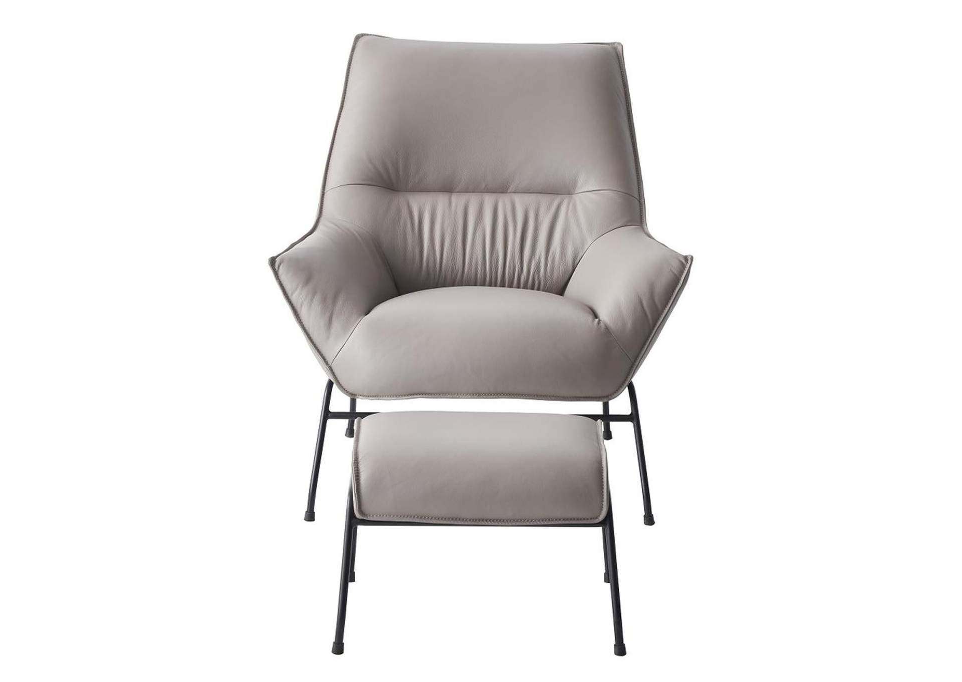 Jabel Accent Chair and Ottoman image 4