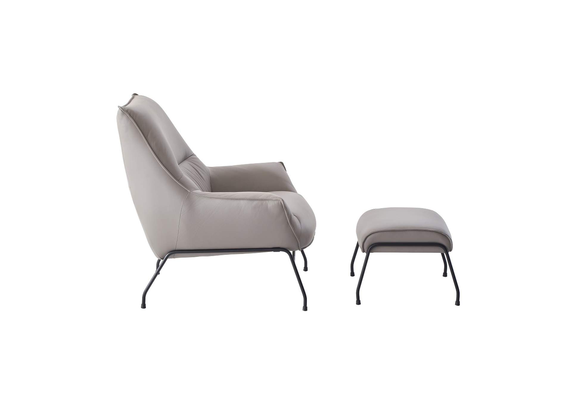 Jabel Accent Chair and Ottoman image 5