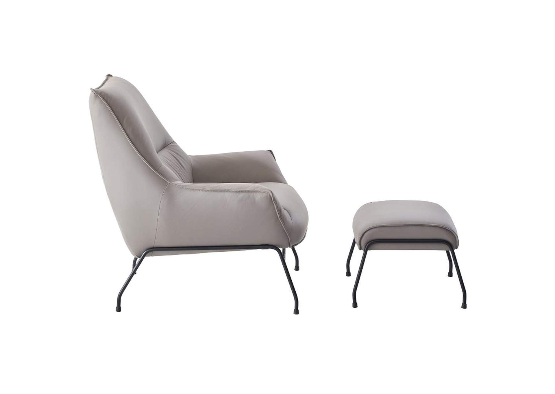 Jabel Accent Chair and Ottoman image 5