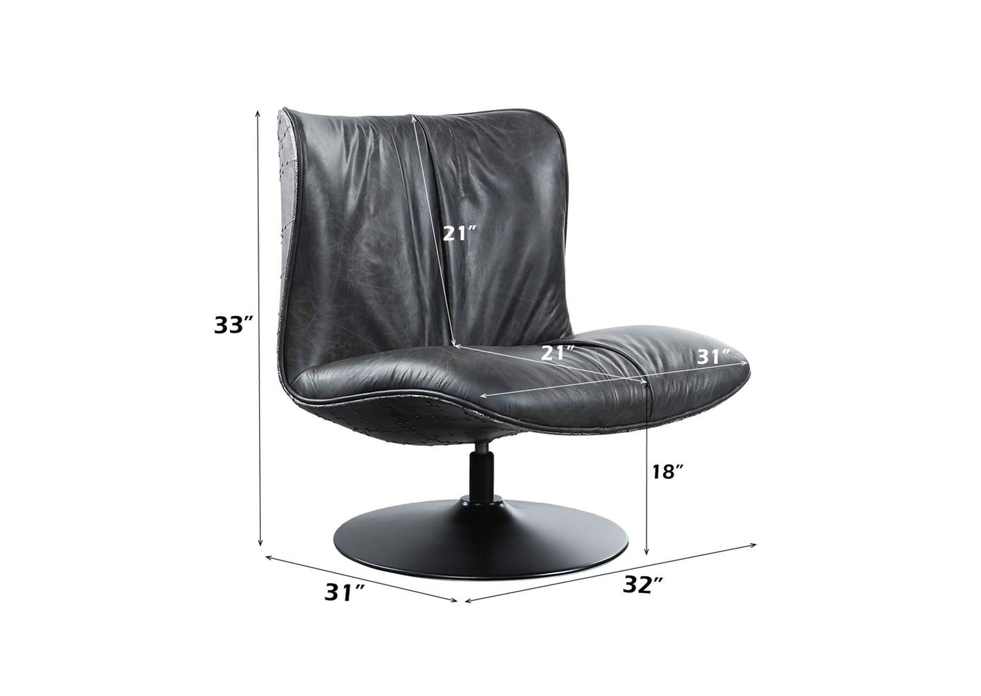 Piotr Accent Chair with Swivel image 7