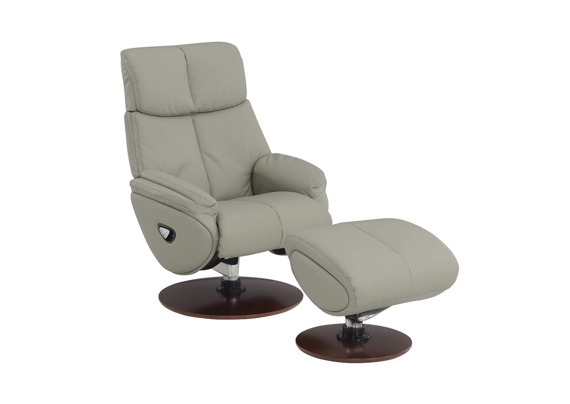Kandoro Motion Accent Chair with Swivel and Ottoman