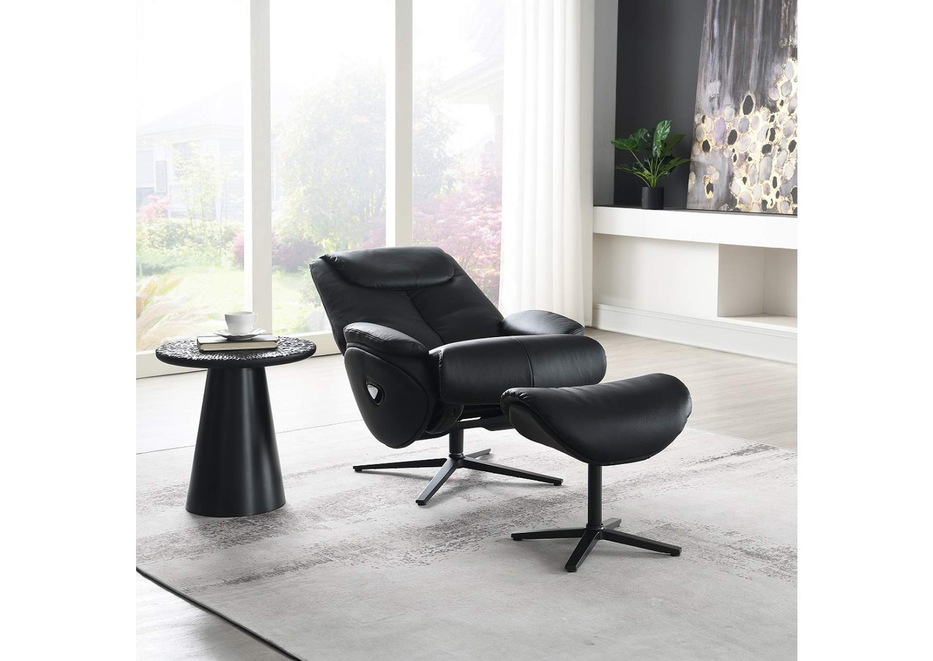 Labonita Motion Accent Chair with Swivel and Ottoman