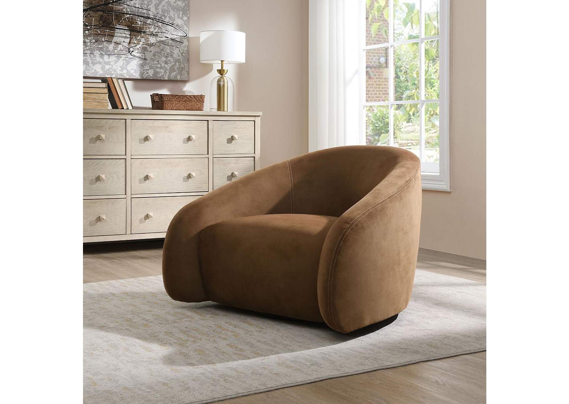 Zoey Accent Chair with Swivel image 1