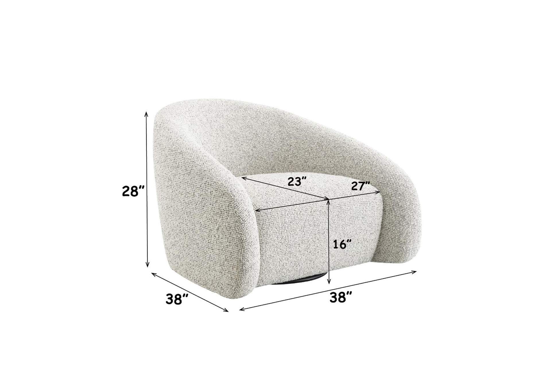 Zoey Accent Chair with Swivel image 8