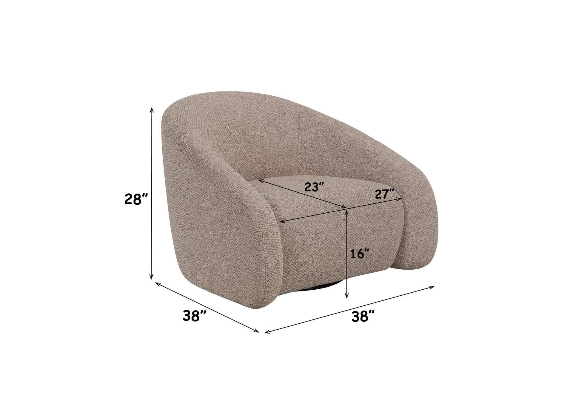 Zoey Accent Chair with Swivel image 7