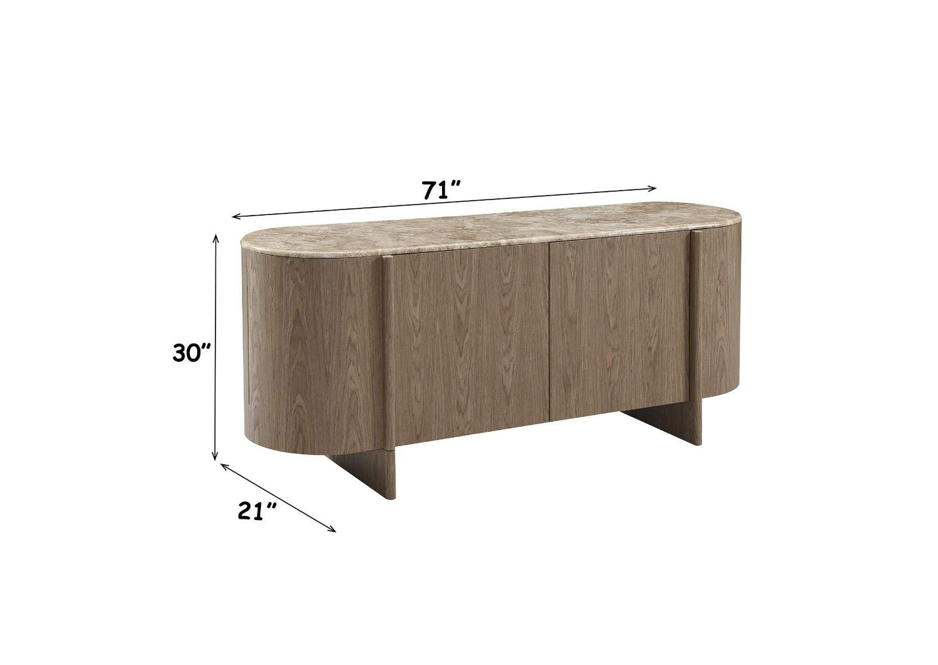 Markku Console Table with Natural Marble image 8