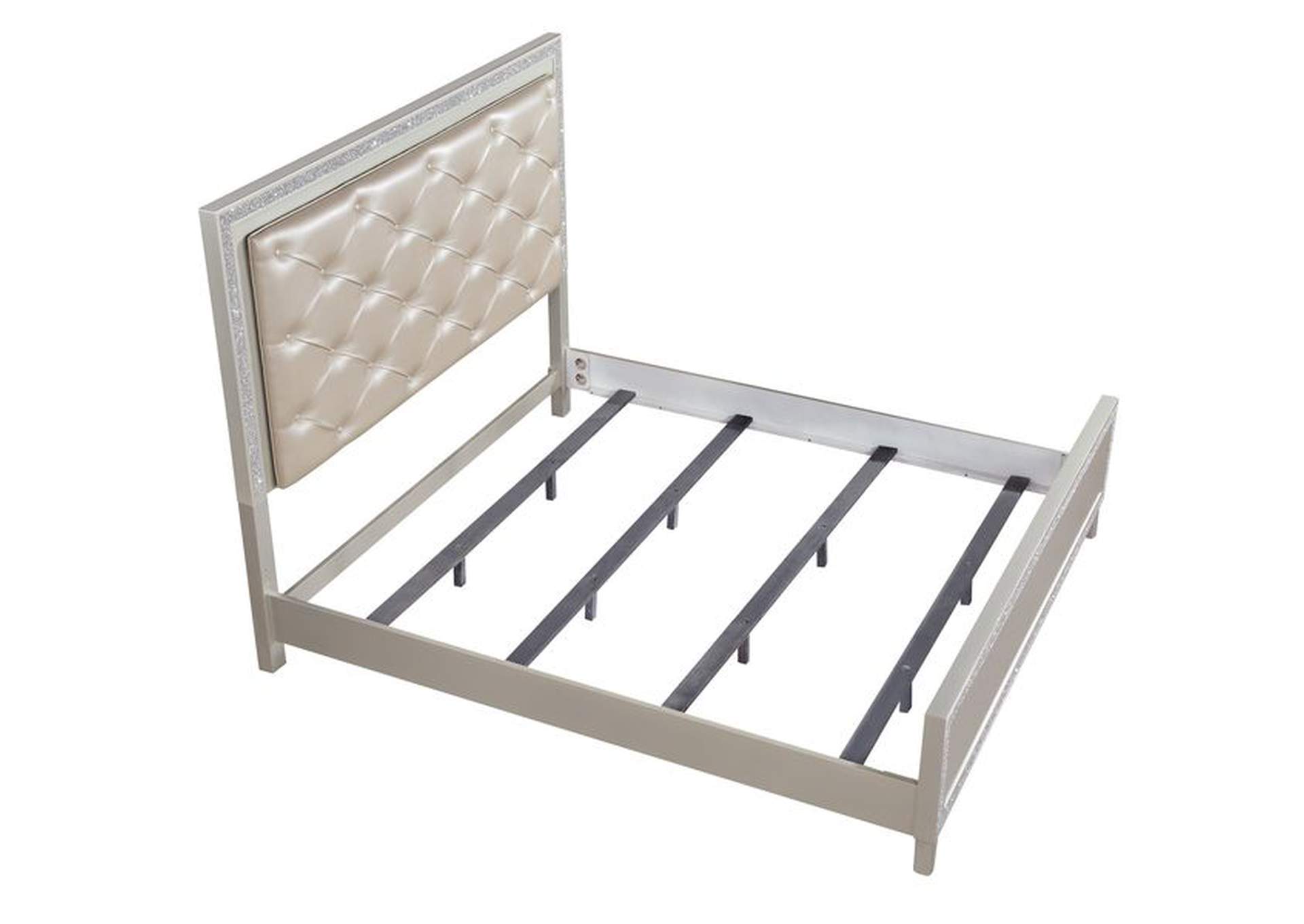 Sliverfluff Queen Bed with Led