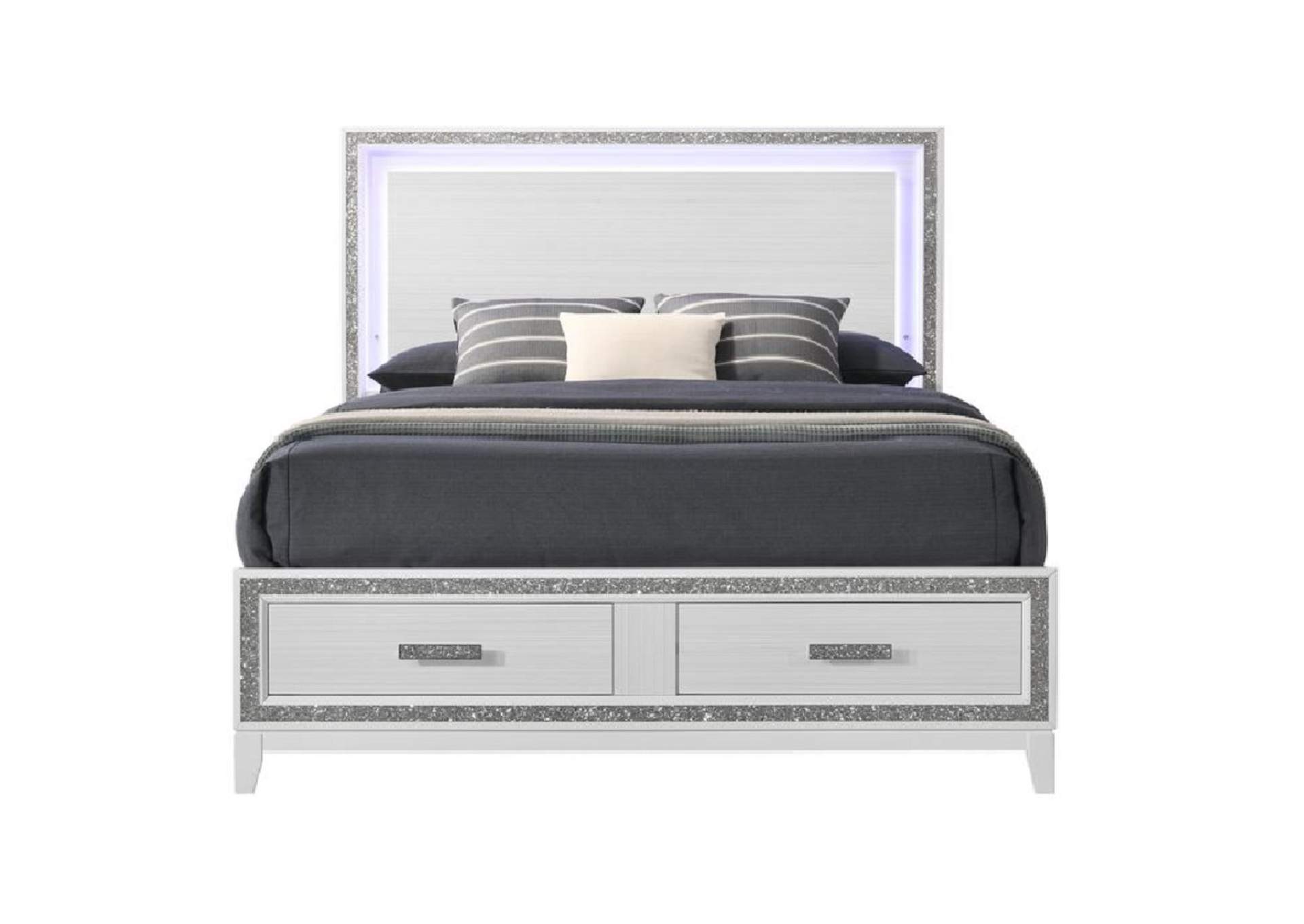Haiden Ek Bed with Led and Storage image 4