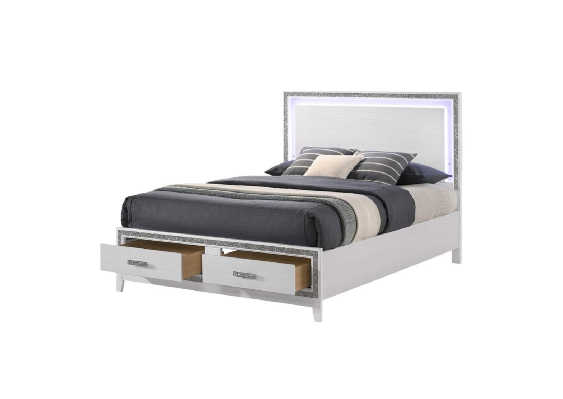 Haiden Ek Bed with Led and Storage image 7