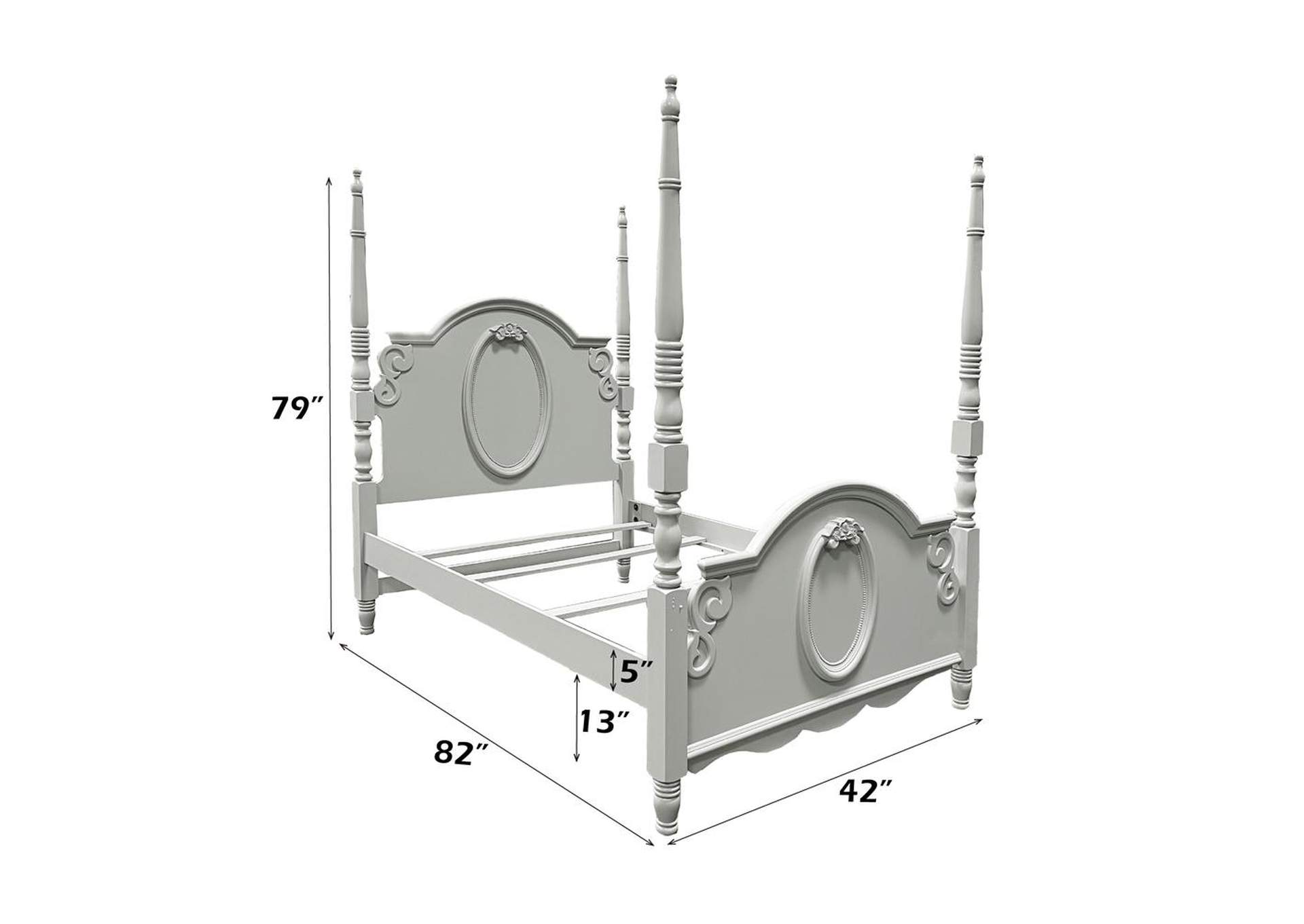 Flora Twin Bed with Poster image 8