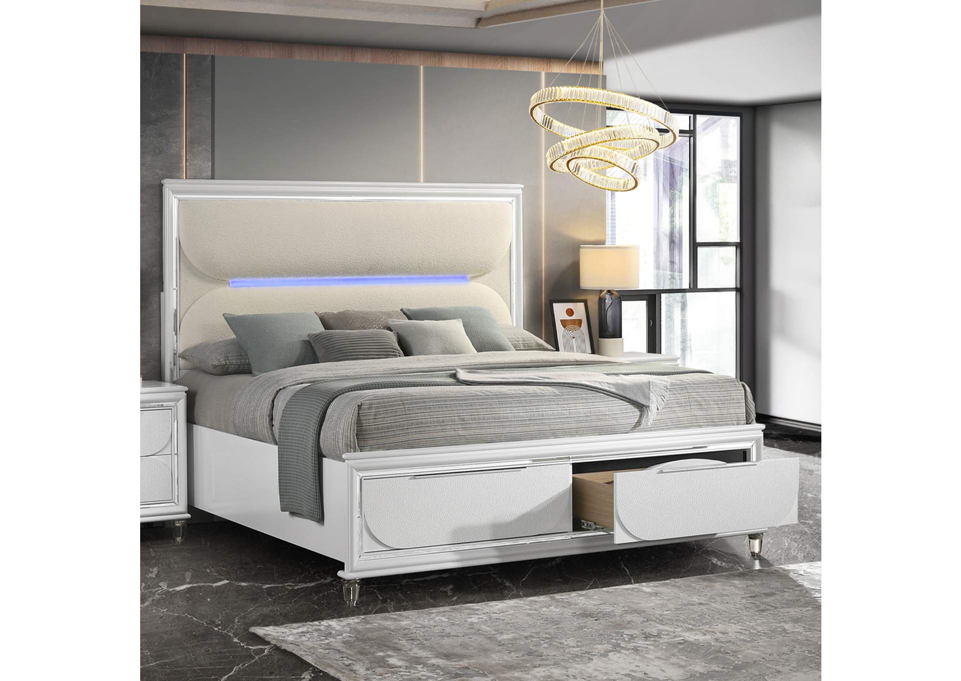 Tarian Ek Bed with Led and Storage