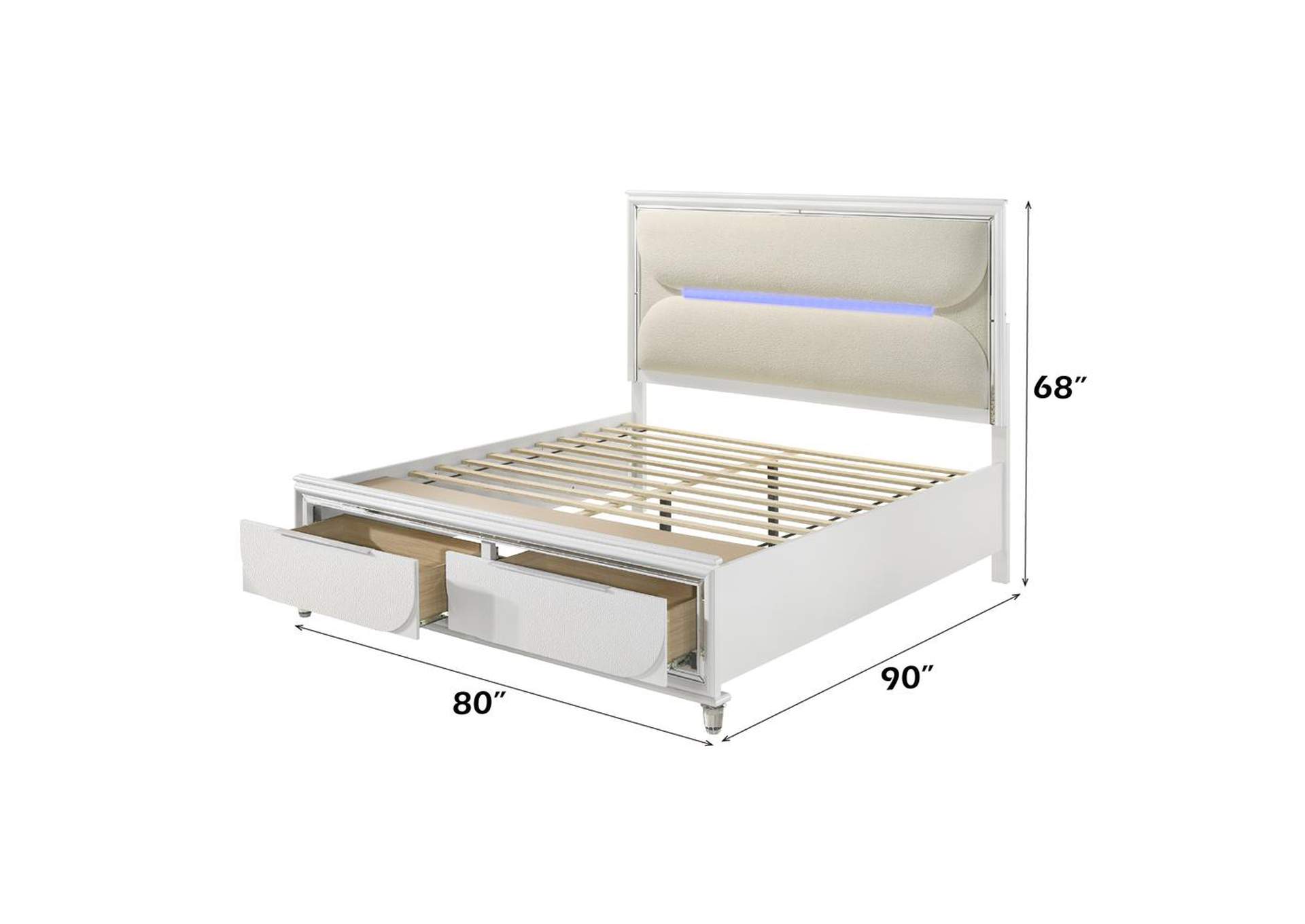 Tarian Ek Bed with Led and Storage image 11