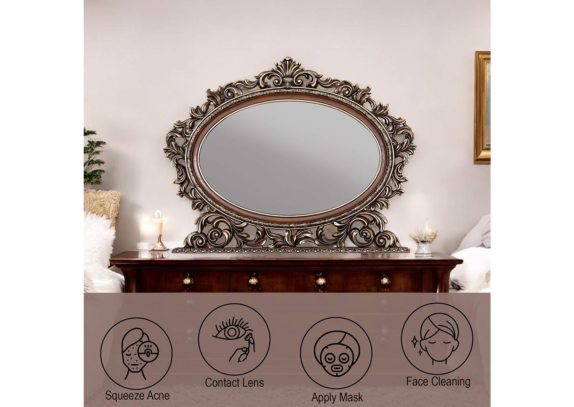 Devany Oval Mirror image 6