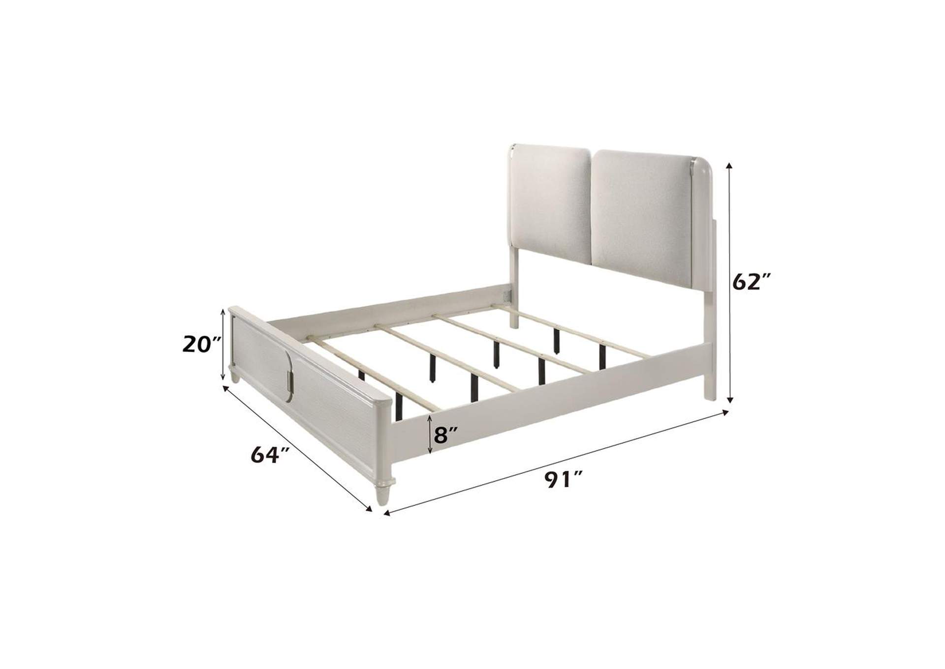 Laveda Queen Bed with Led image 9