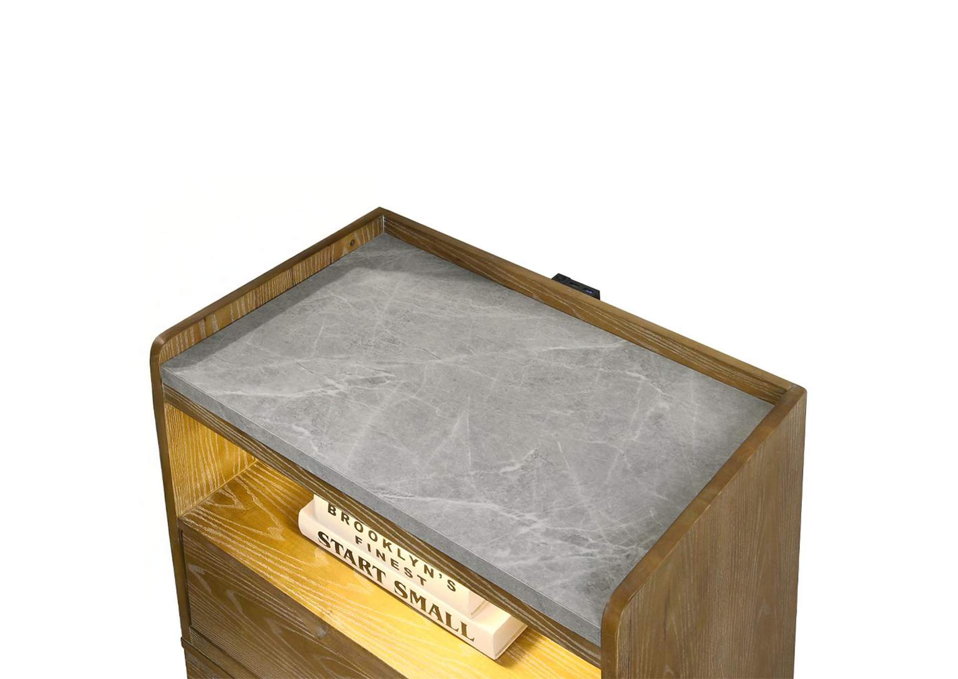 Garcia Nightstand with Led image 8