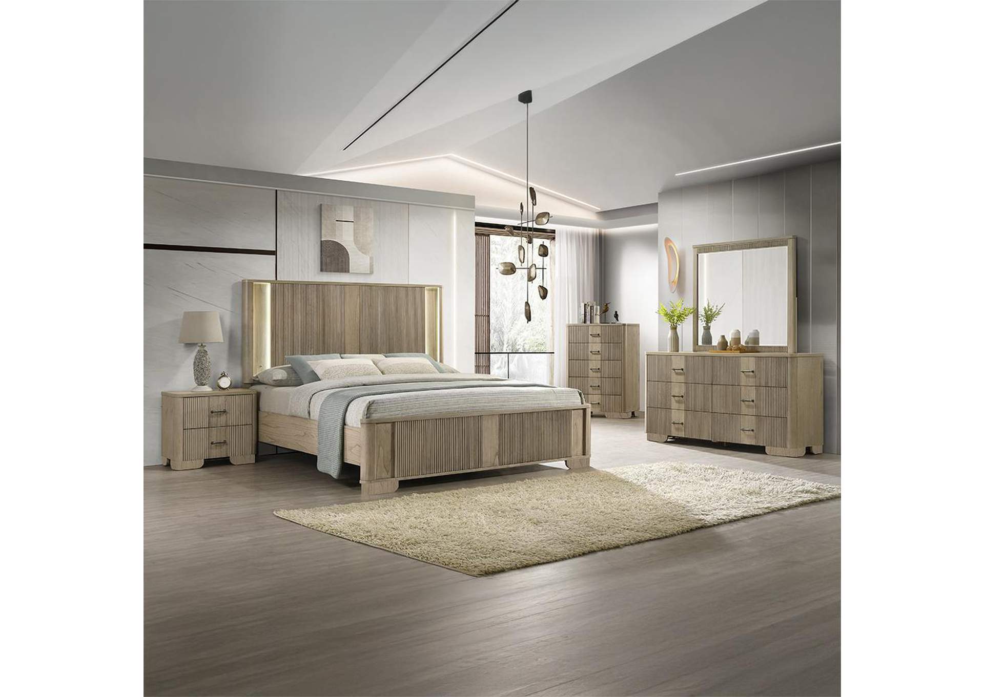 Lakkari Queen Bed with Led image 9