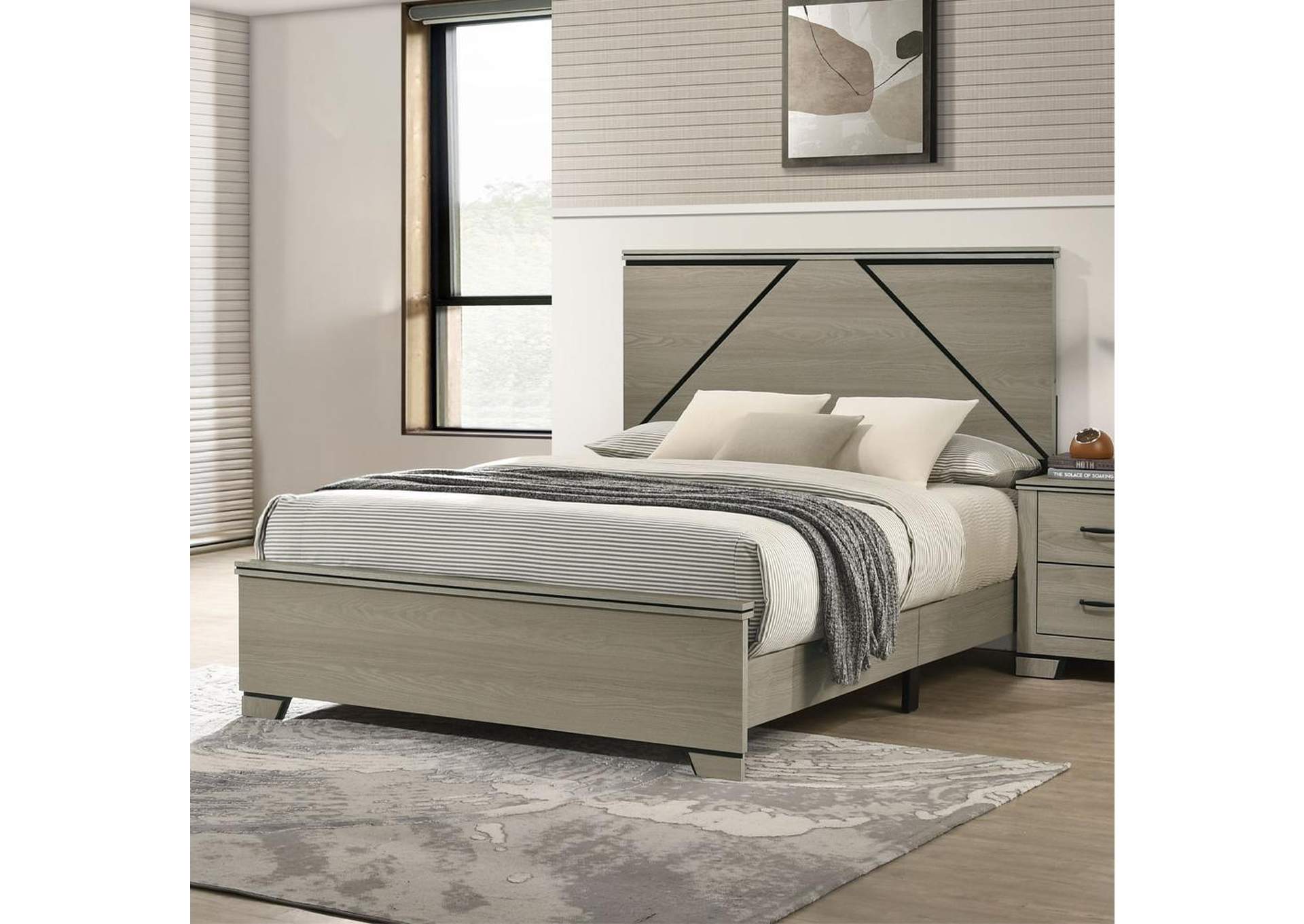 Joanna Queen Bed with Led image 1