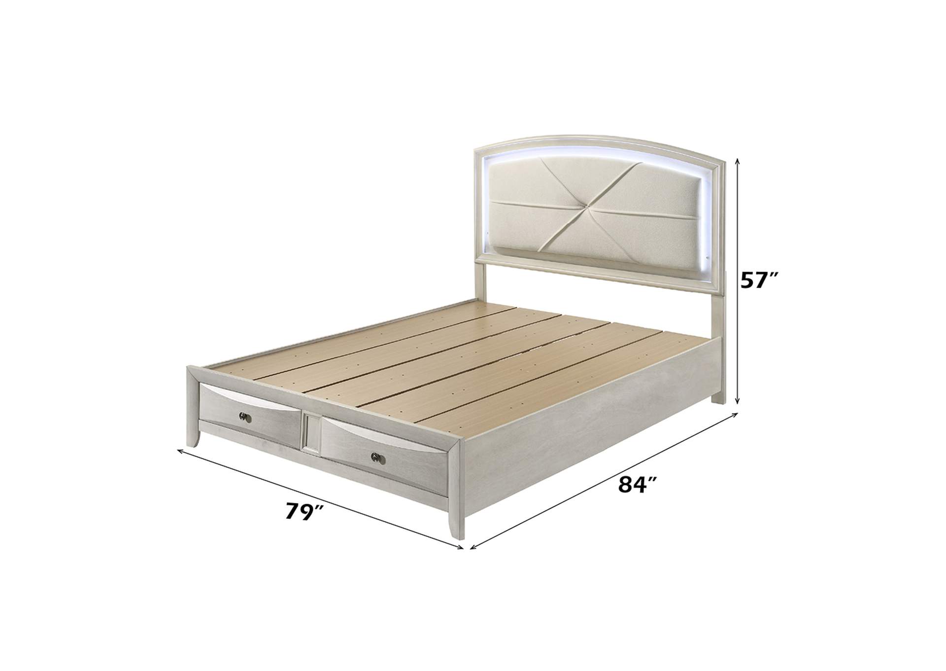 Ramondi Ek Bed with Storage and Led image 8