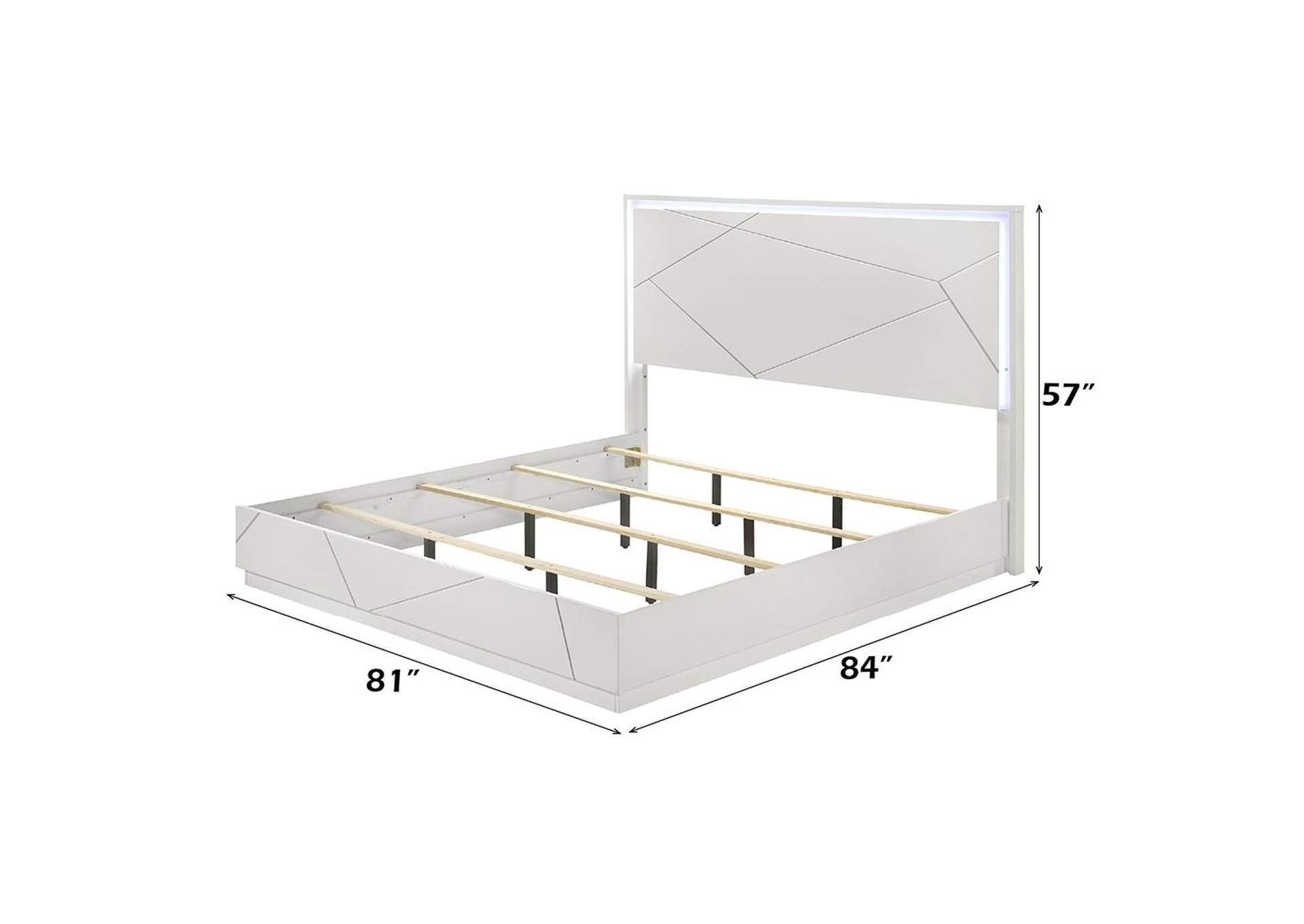 Esther Eastern King Bed with Led image 8