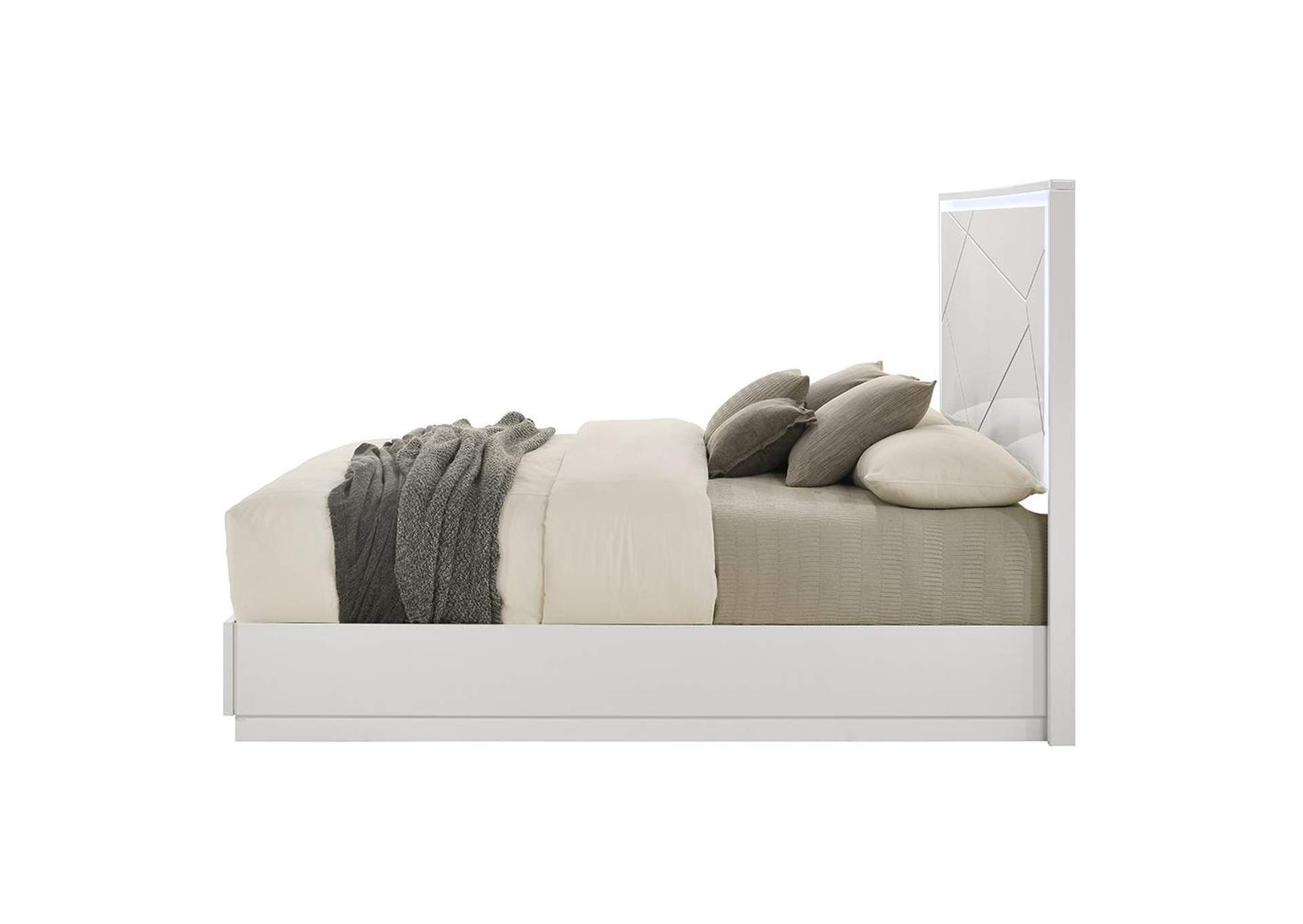 Esther Queen Bed with Led image 6