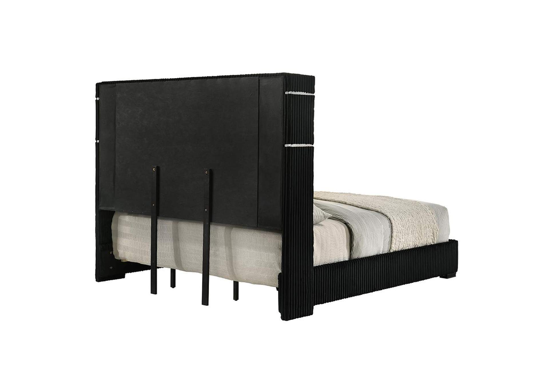 Garner Queen Bed with Fireplace, Led, Reading Light, Speaker, Bluetooth and USB image 6