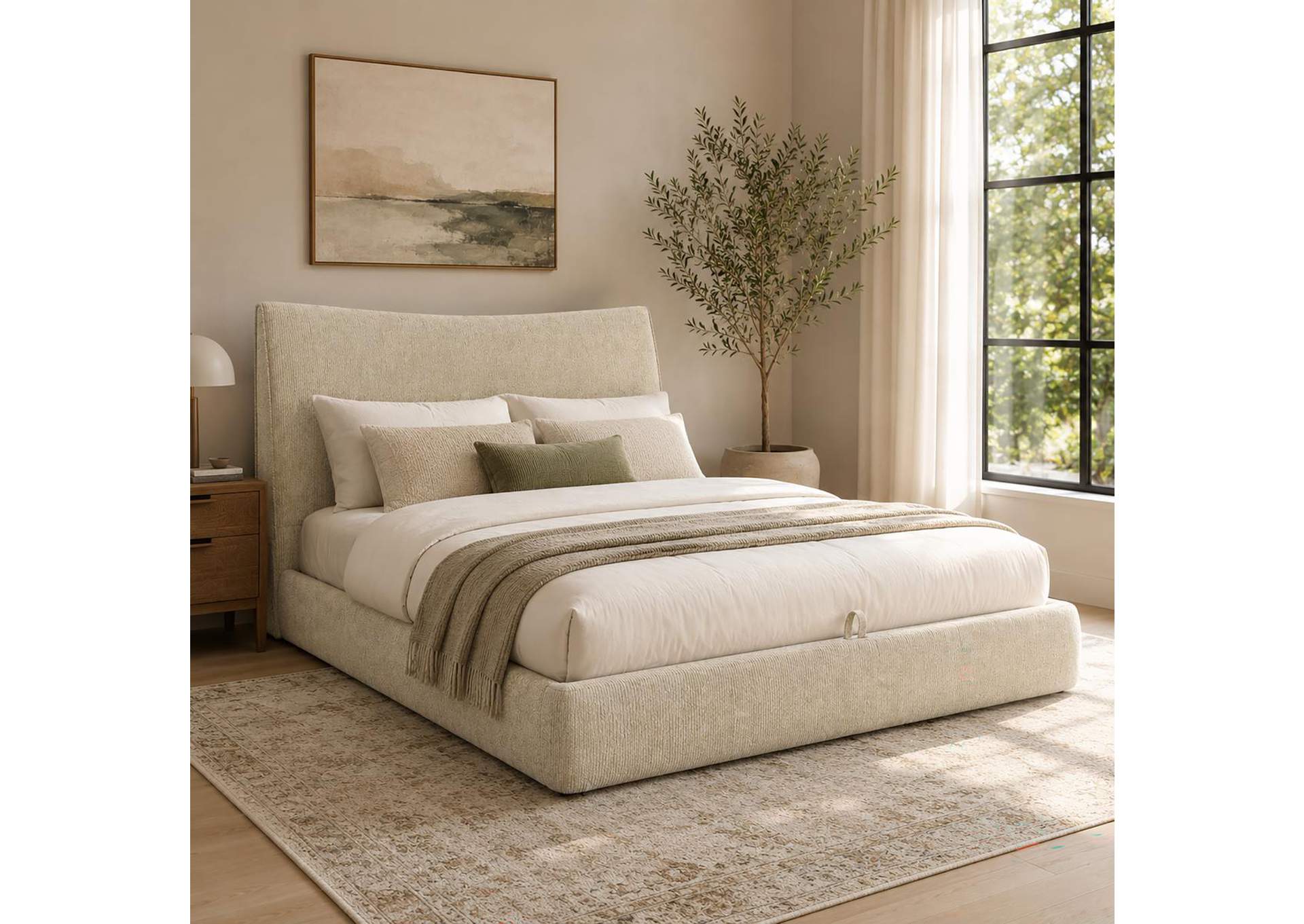 Angulo Eastern King Bed with Storage image 1