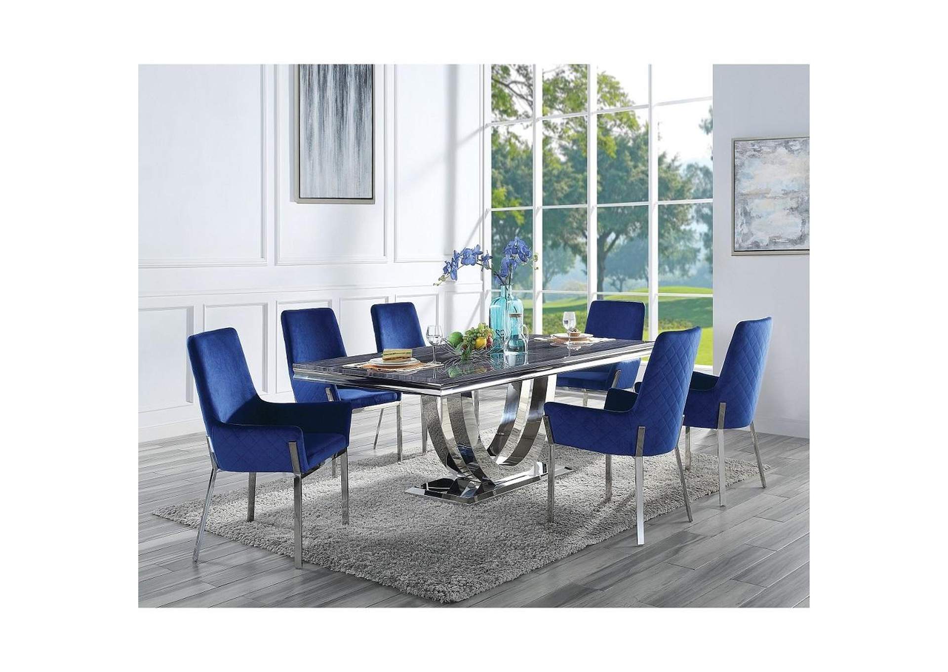 Cambrie Dining Table with Engineered Stone Top image 8