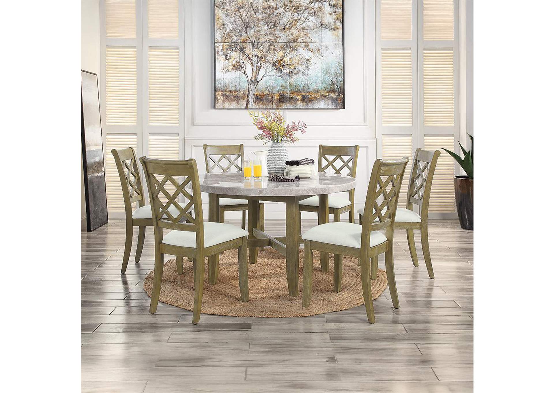 Karsen Dining Table with Marble Top image 7