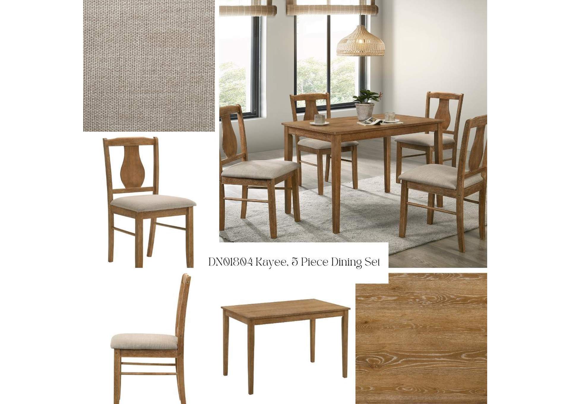 Kayee 5Pc Pack Dining Set image 12