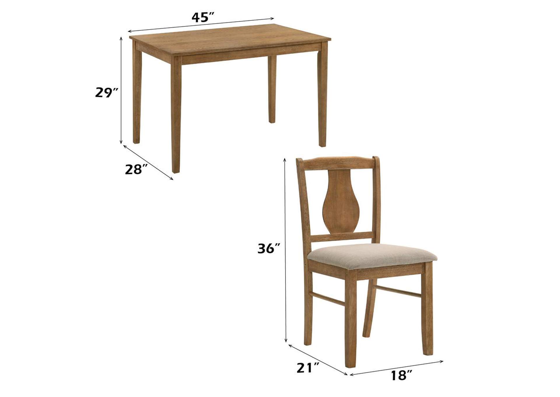 Kayee 5Pc Pack Dining Set image 11