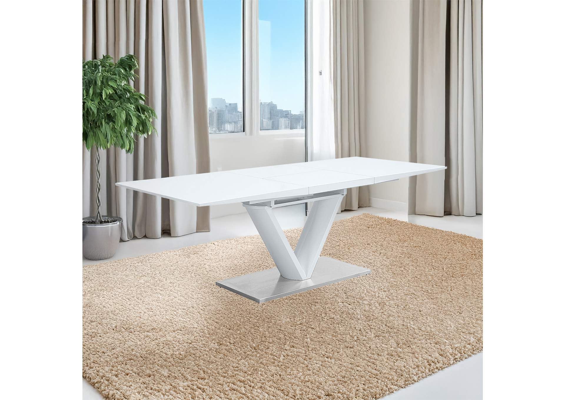 Gallegos Dining Table with Leaf image 1