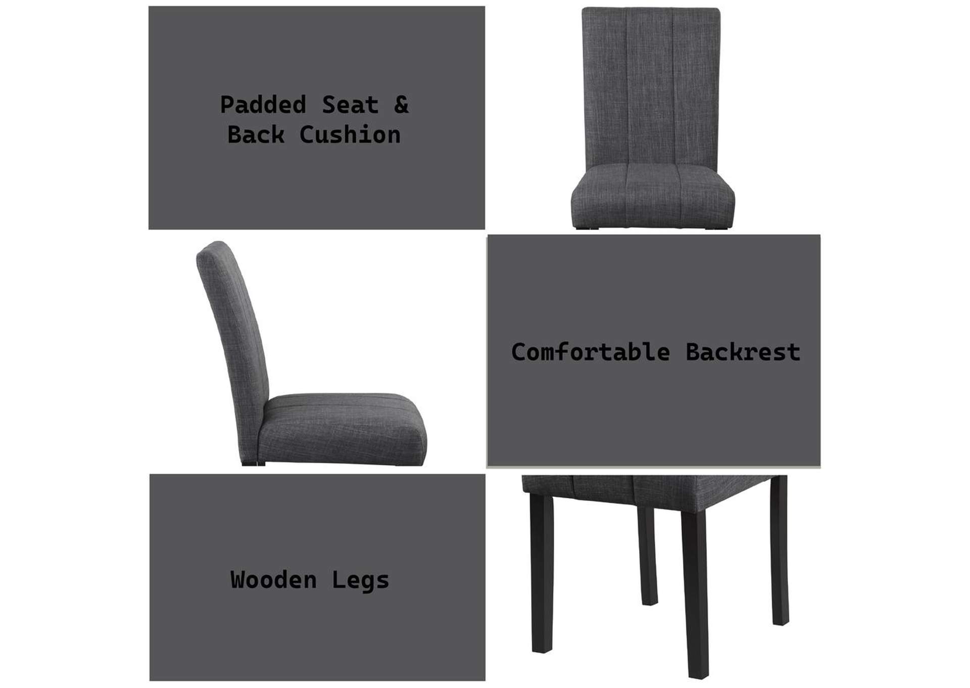 Kusa 5Pc Pack Dining Set with Engineered Stone Top image 11