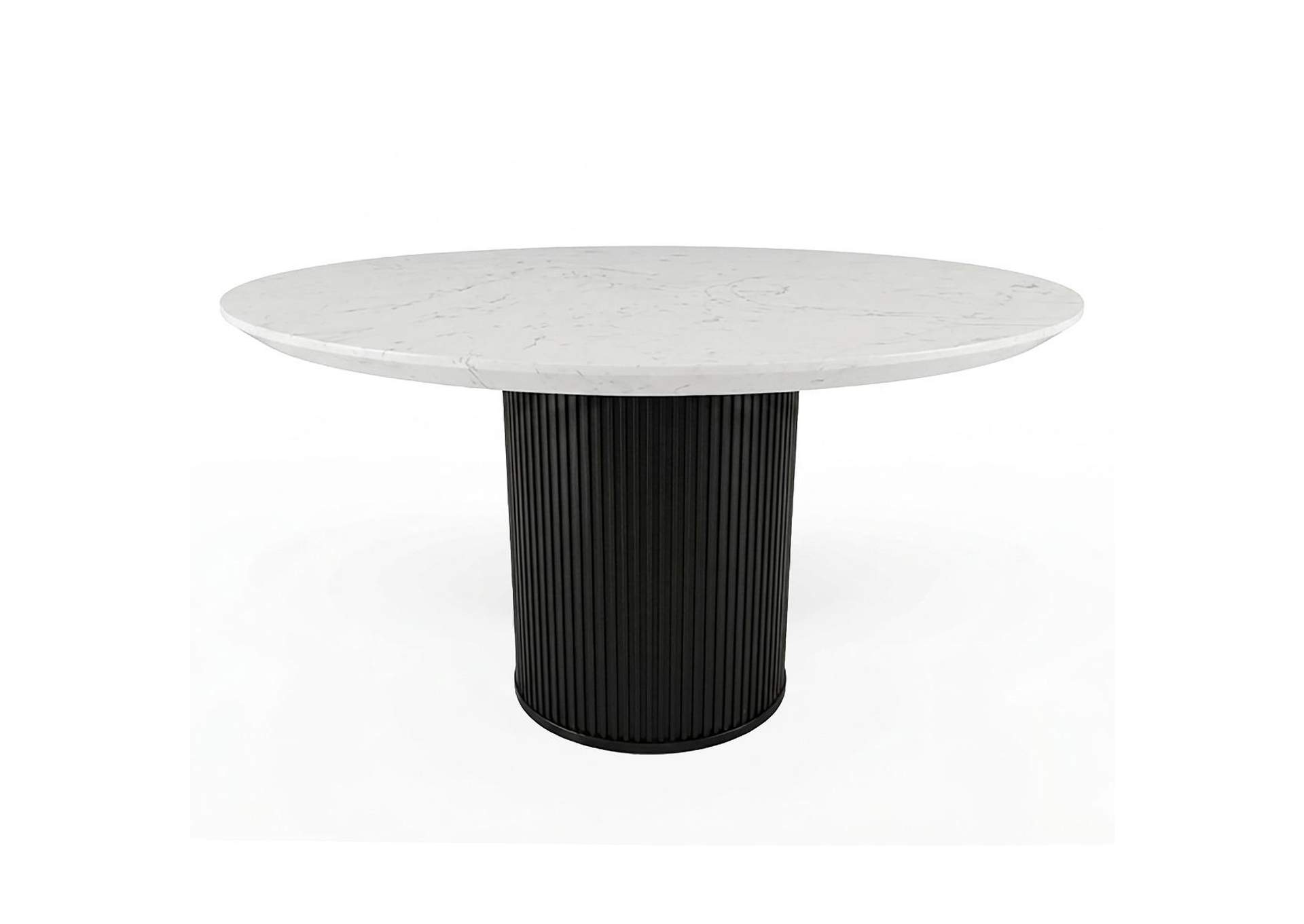 Jaramillo Round Dining Table with Engineered Marble Top image 1