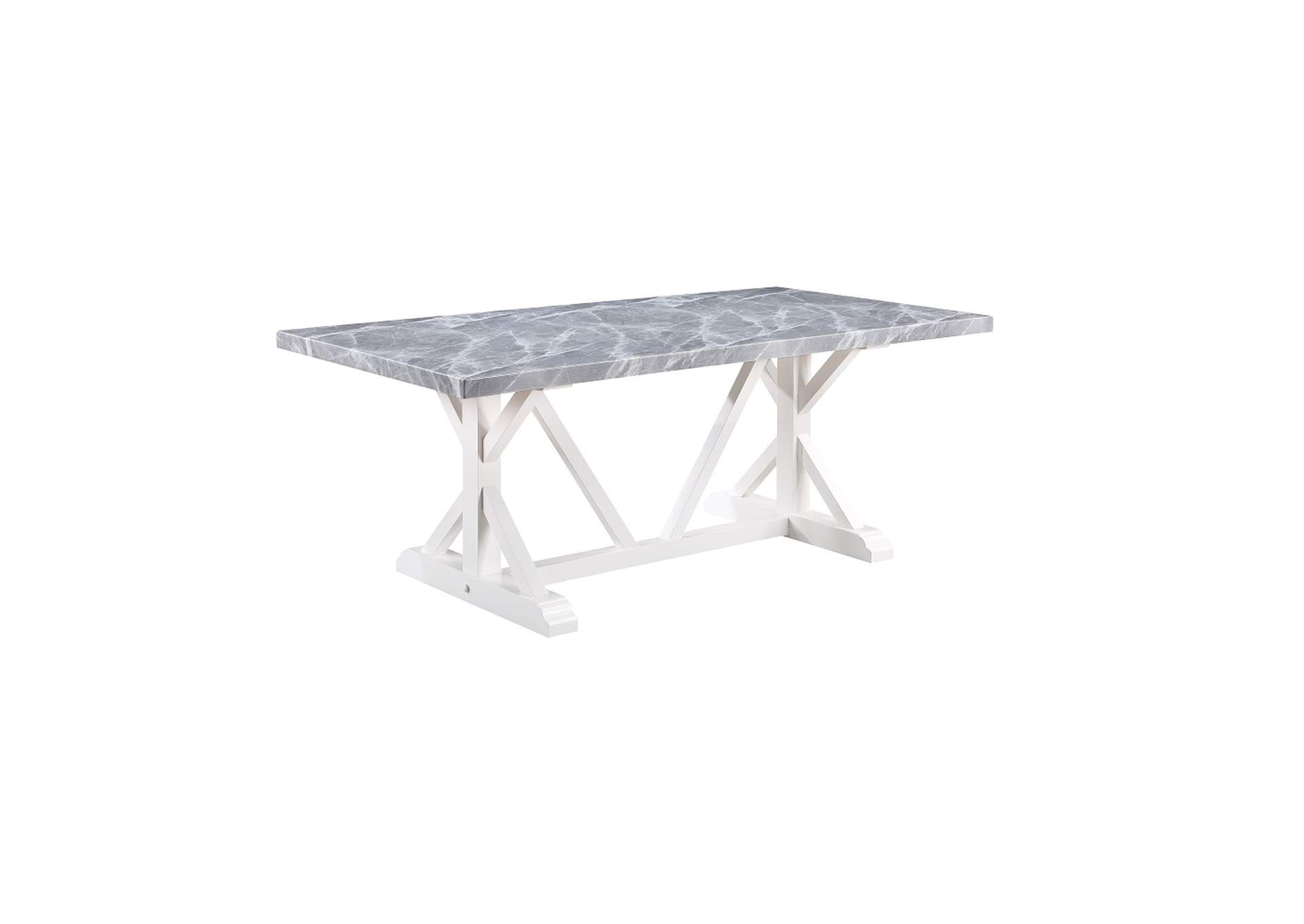 Hollyn Dining Table with Engineered Stone Top image 1