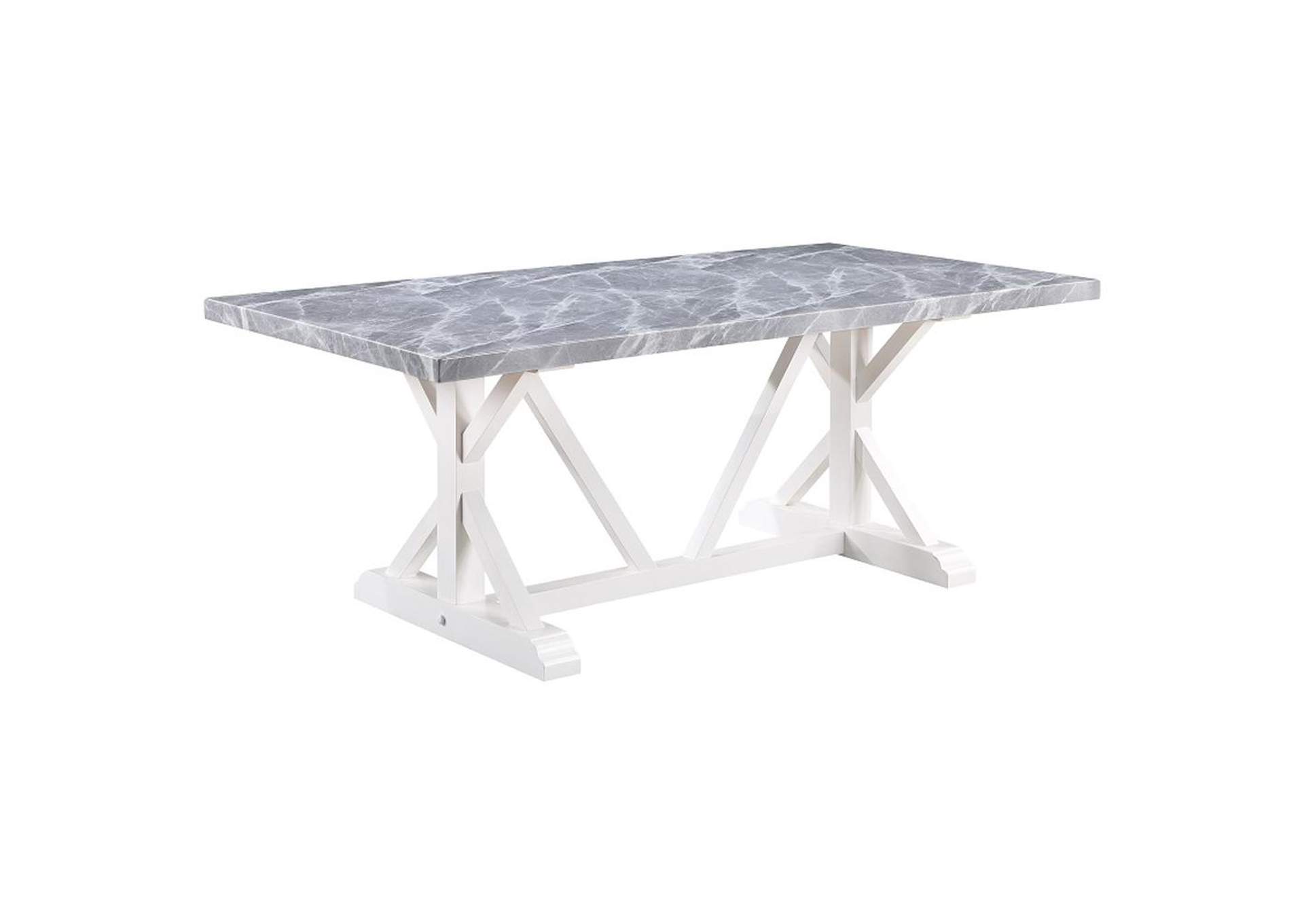 Hollyn Dining Table with Engineered Stone Top image 3