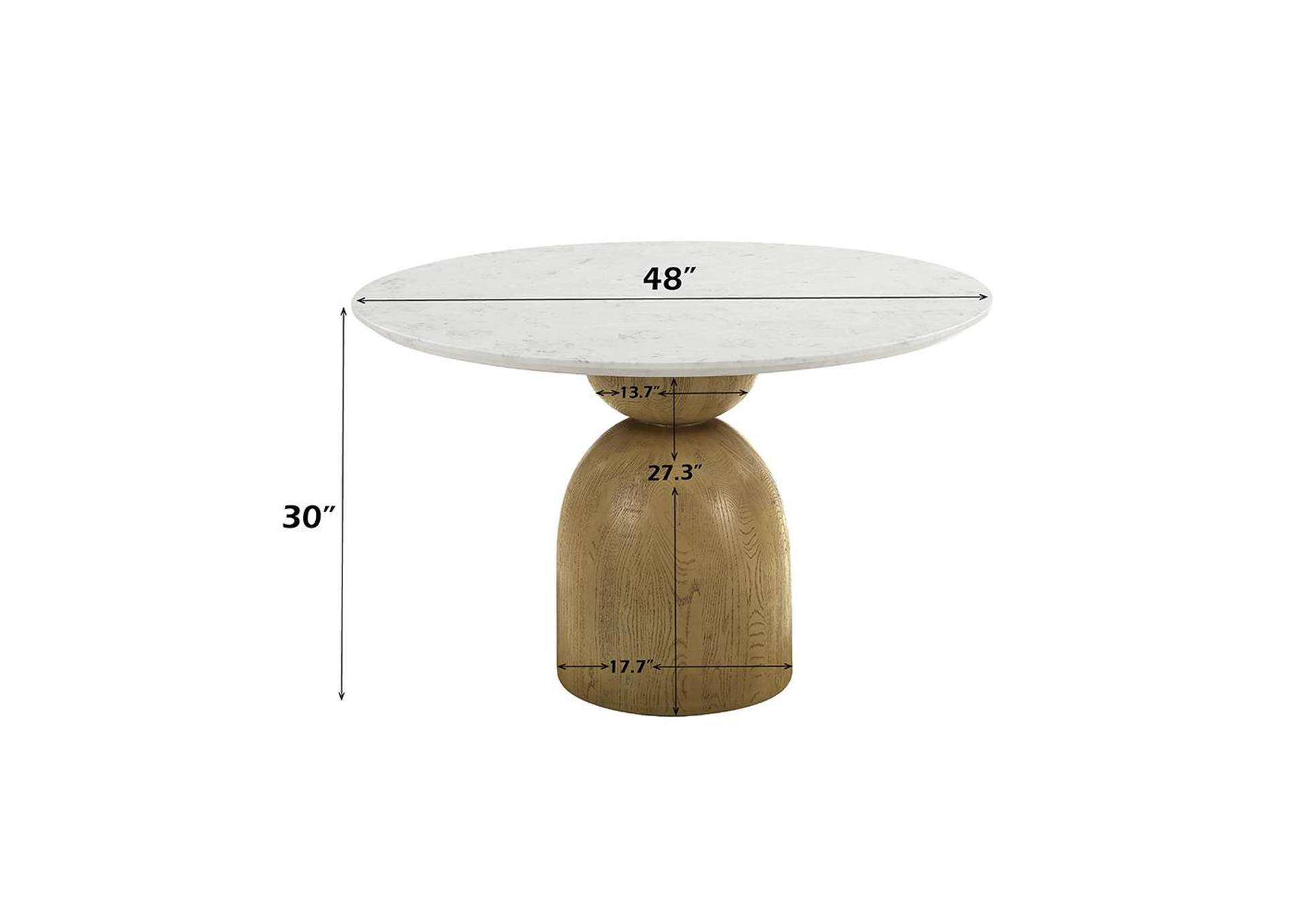 Kala Round Dining Table with Marble Top image 6